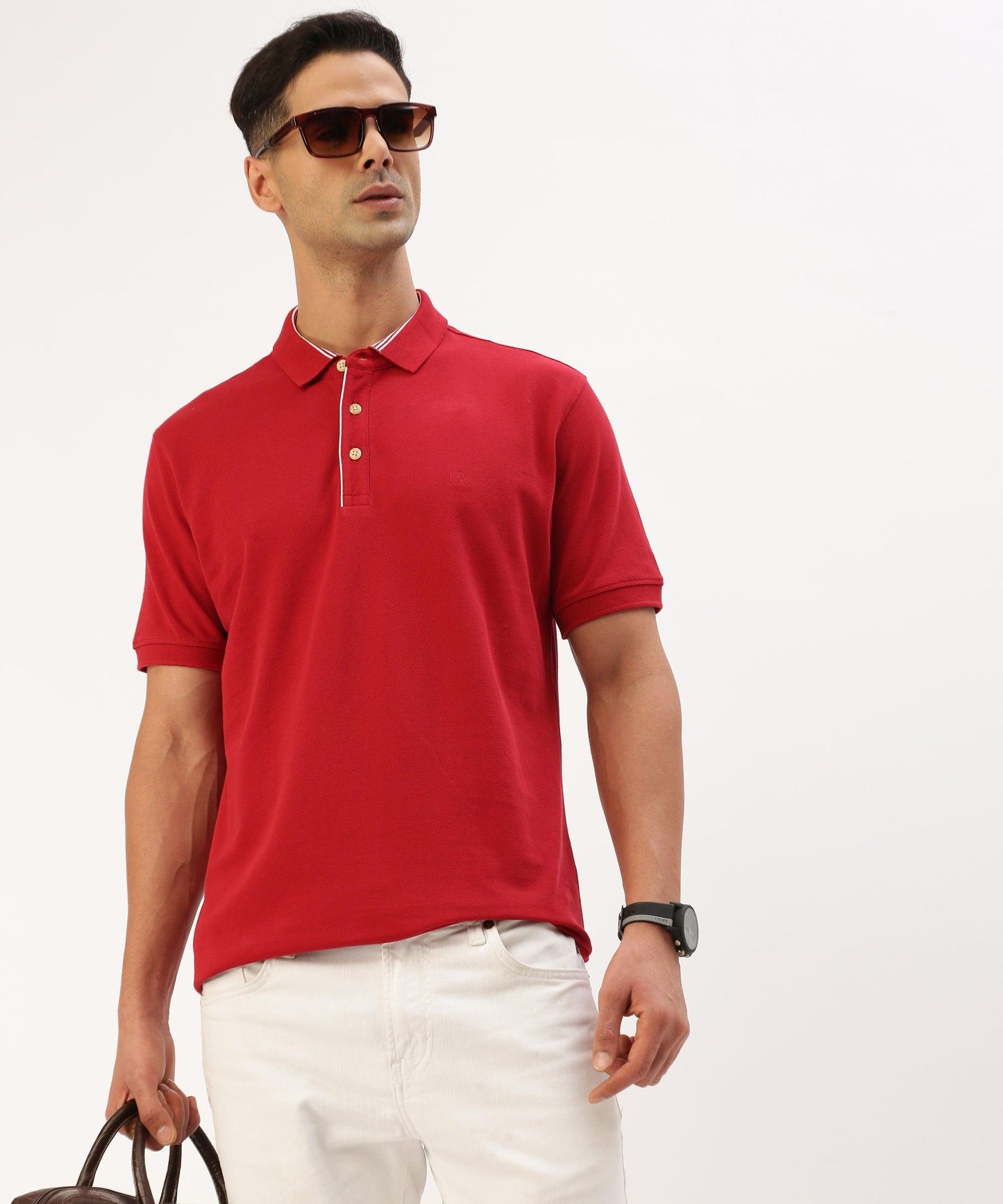 Men's Solid Polo - HEREAFTER