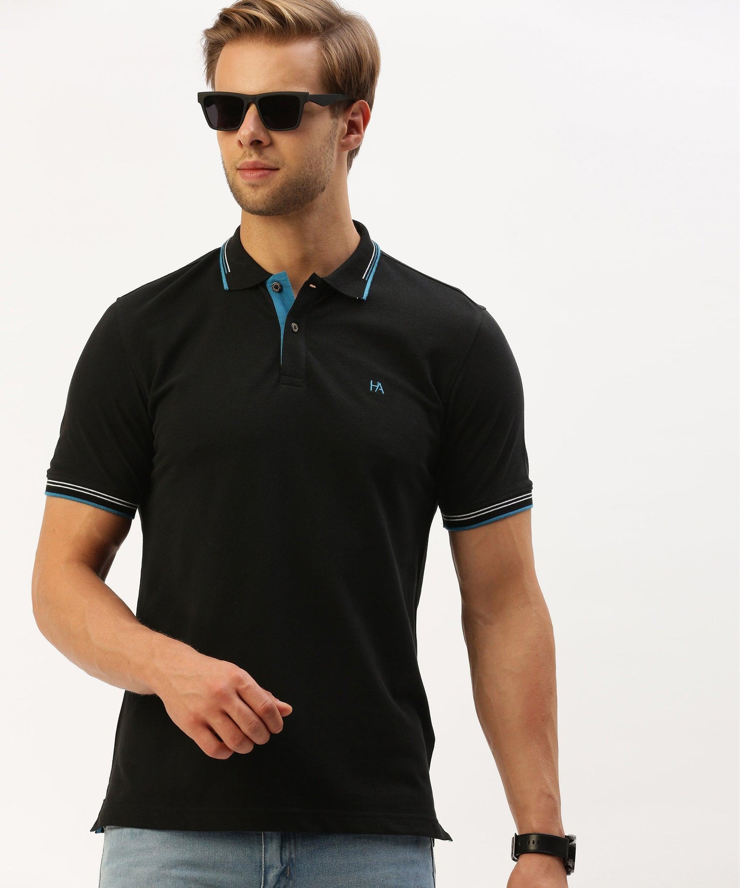 Men's Solid Polo - HEREAFTER