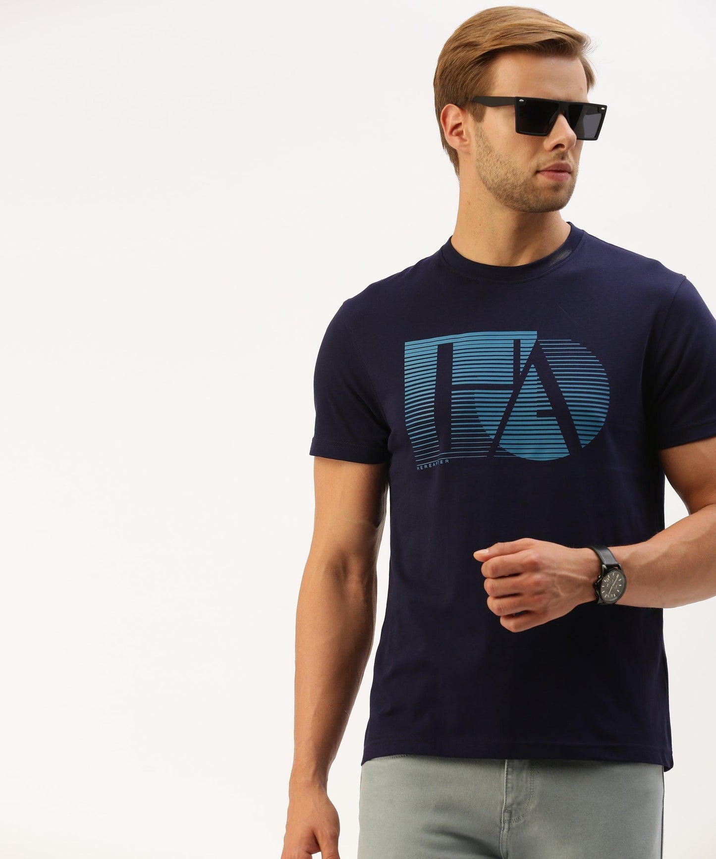Men's graphic crew neck t-shirt - HEREAFTER