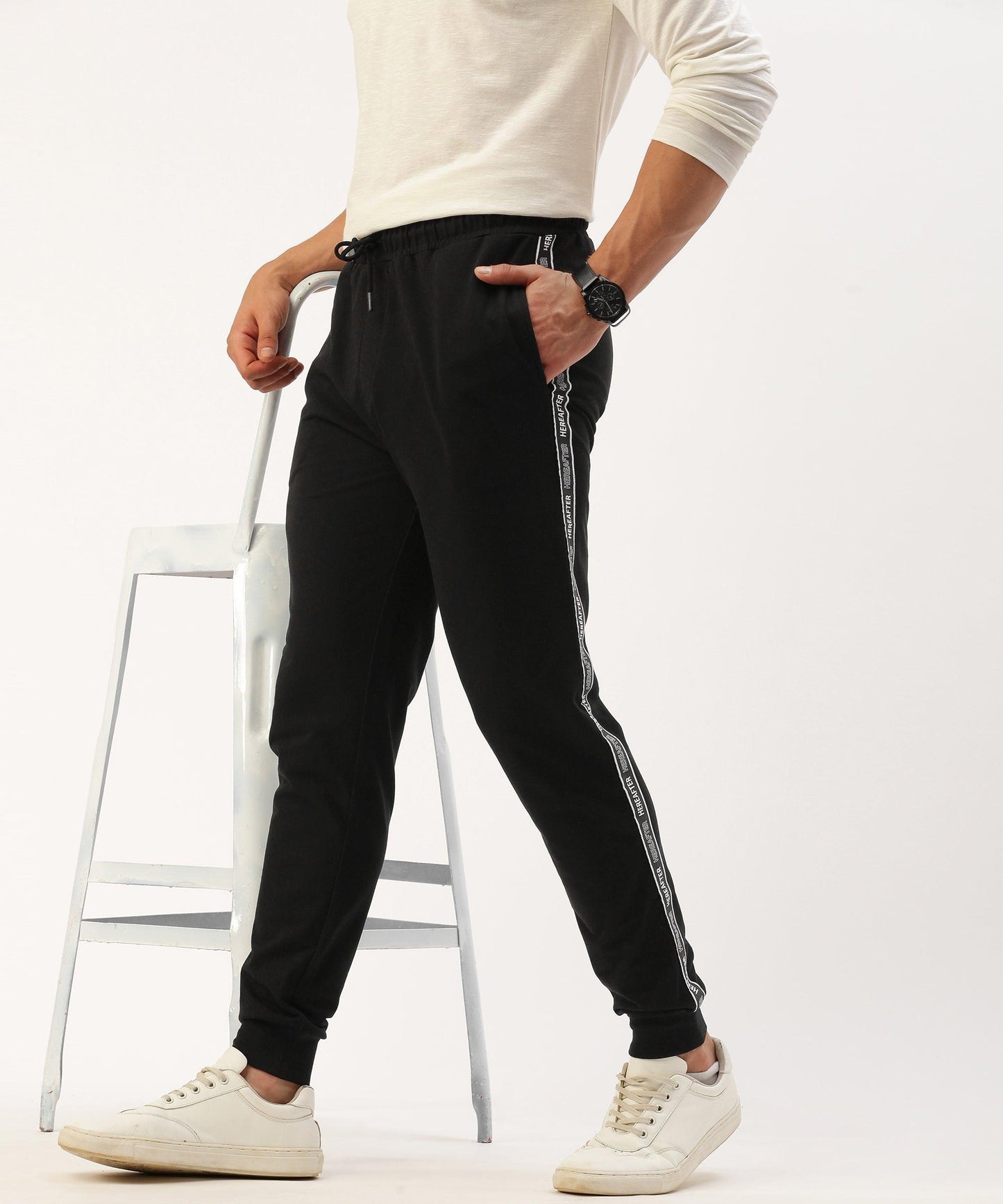 Men's solid jogger pant - HEREAFTER
