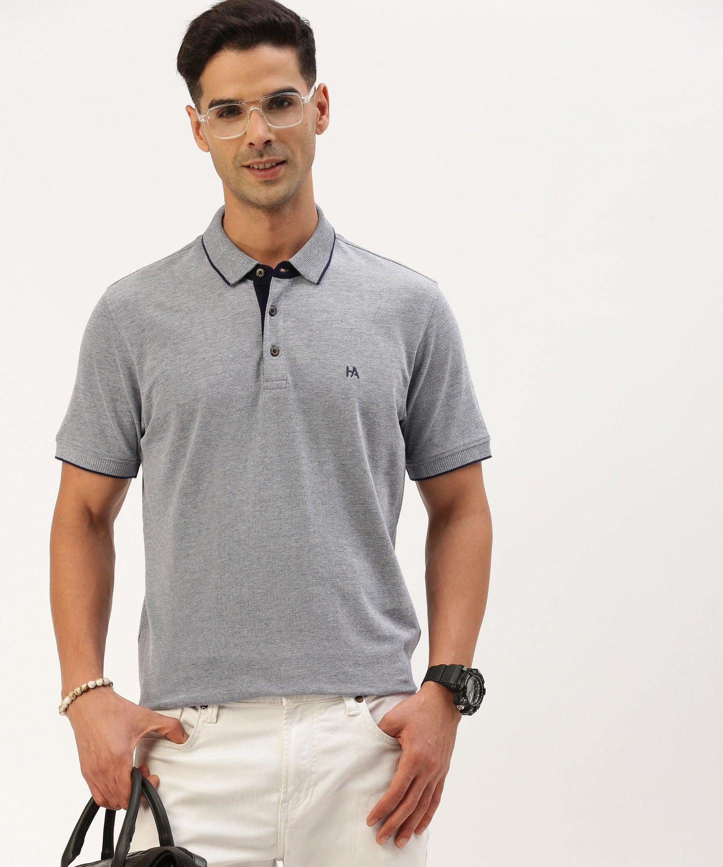 Men's Solid Polo - HEREAFTER