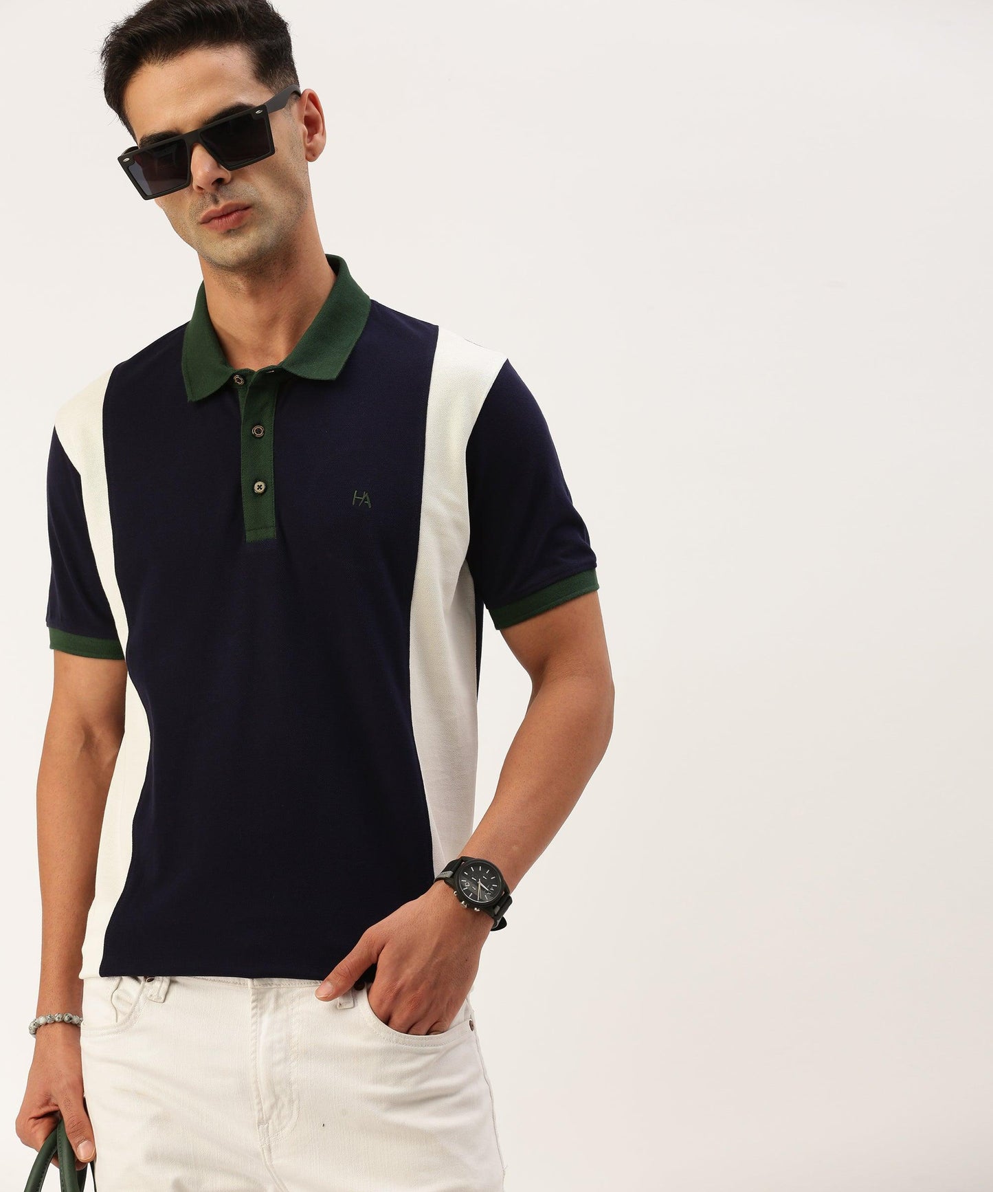 Men's Color block Polo - HEREAFTER