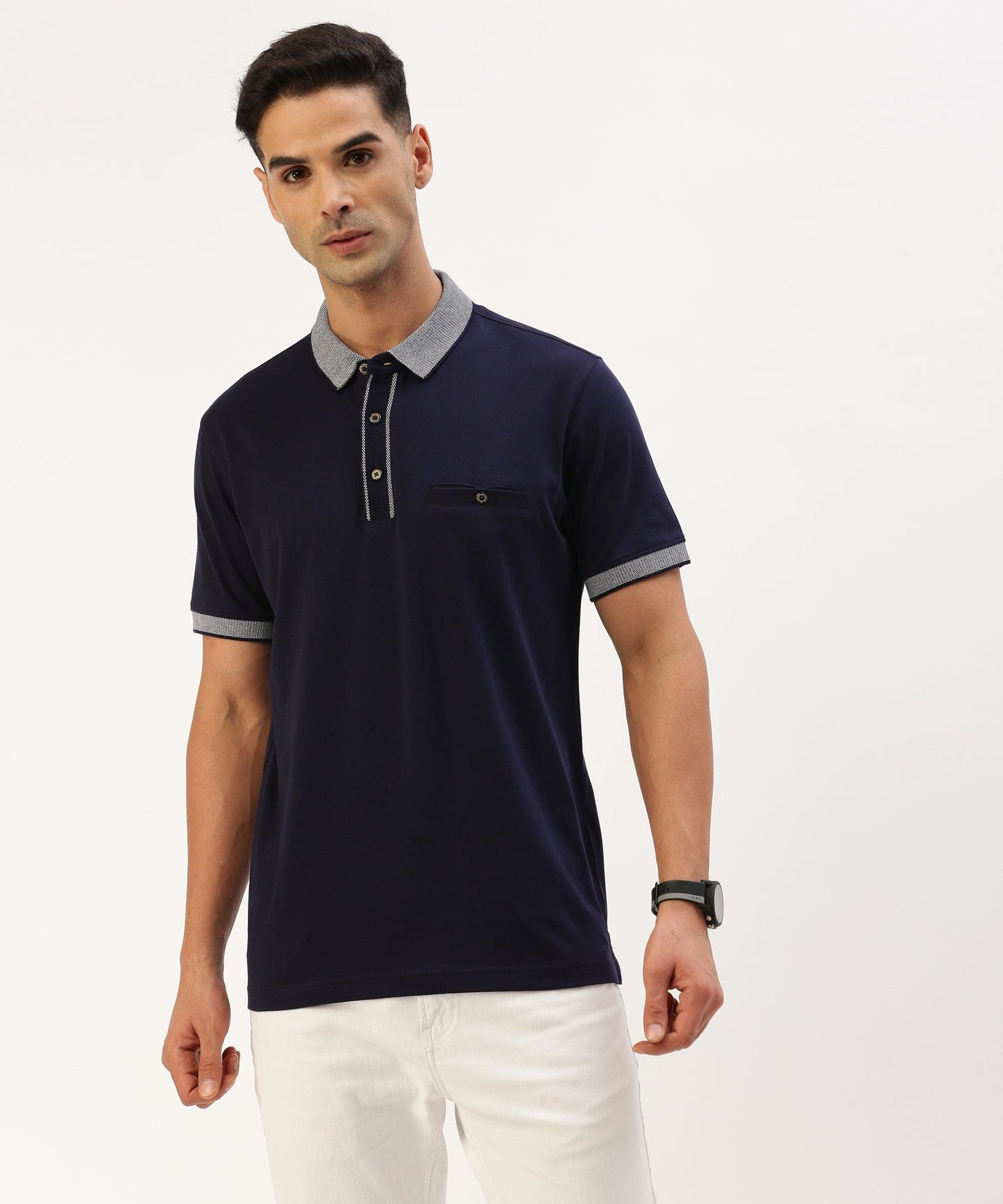 Men's Solid Polo - HEREAFTER