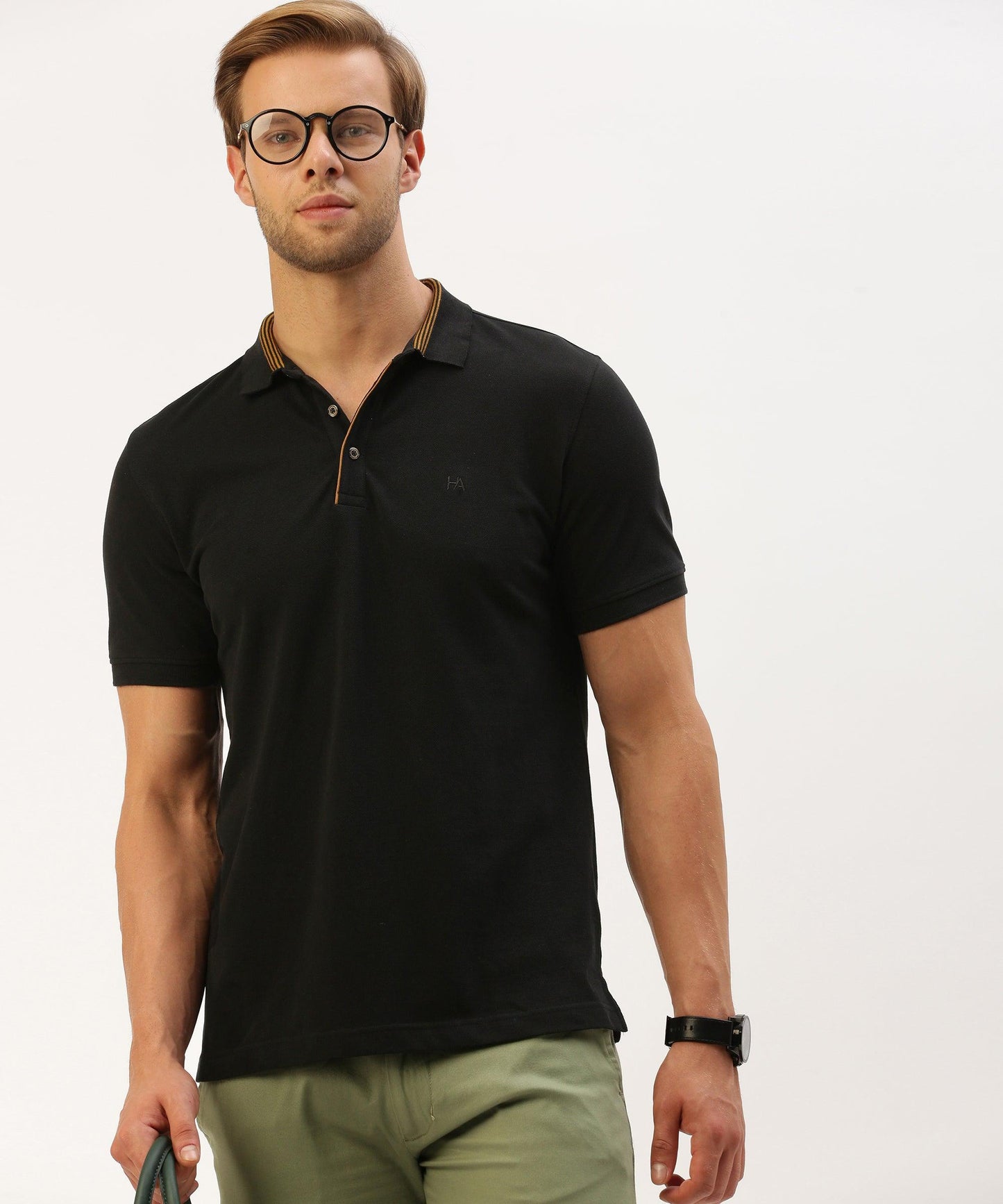 Men's Solid Polo - HEREAFTER