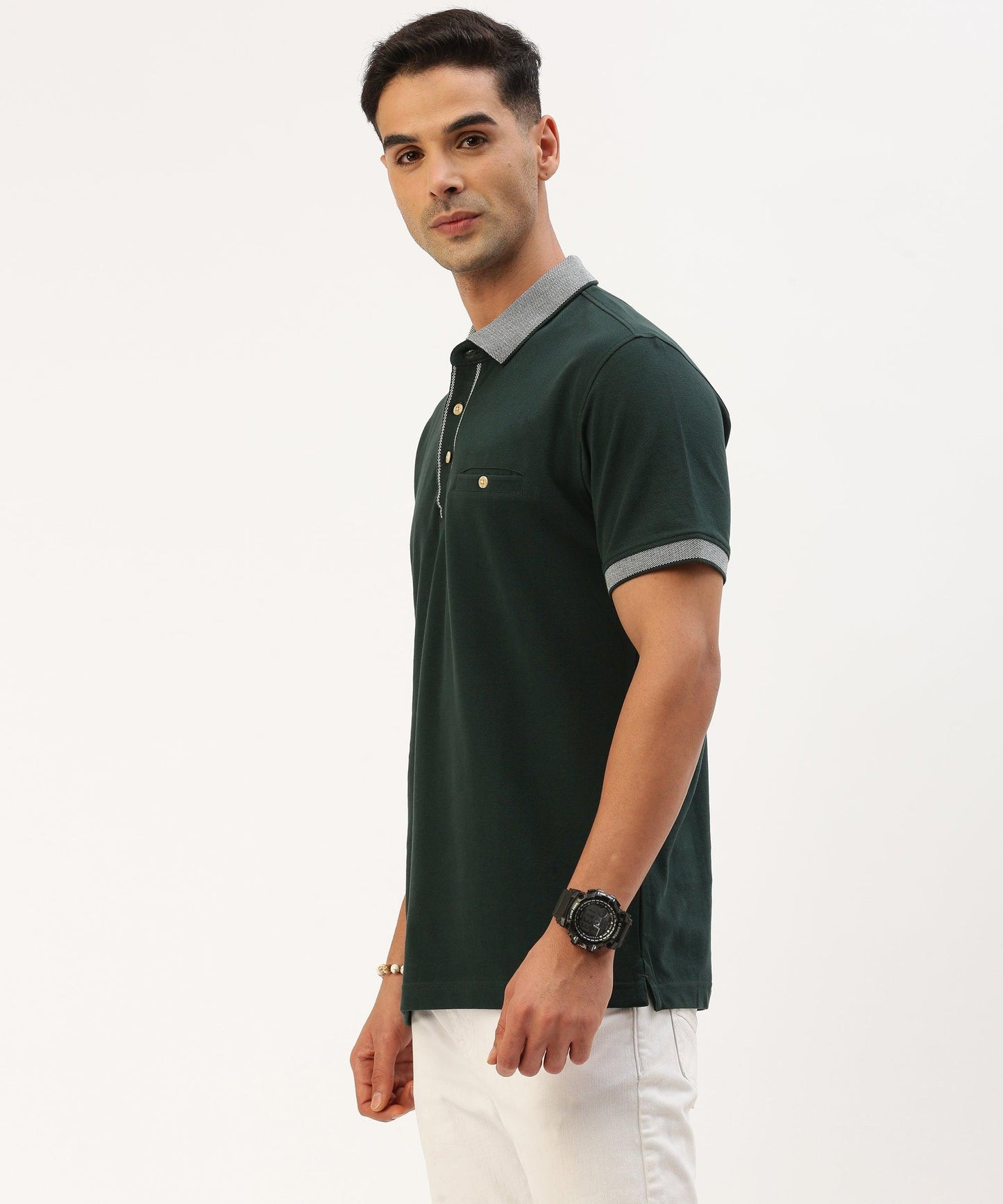 Men's Solid Polo - HEREAFTER