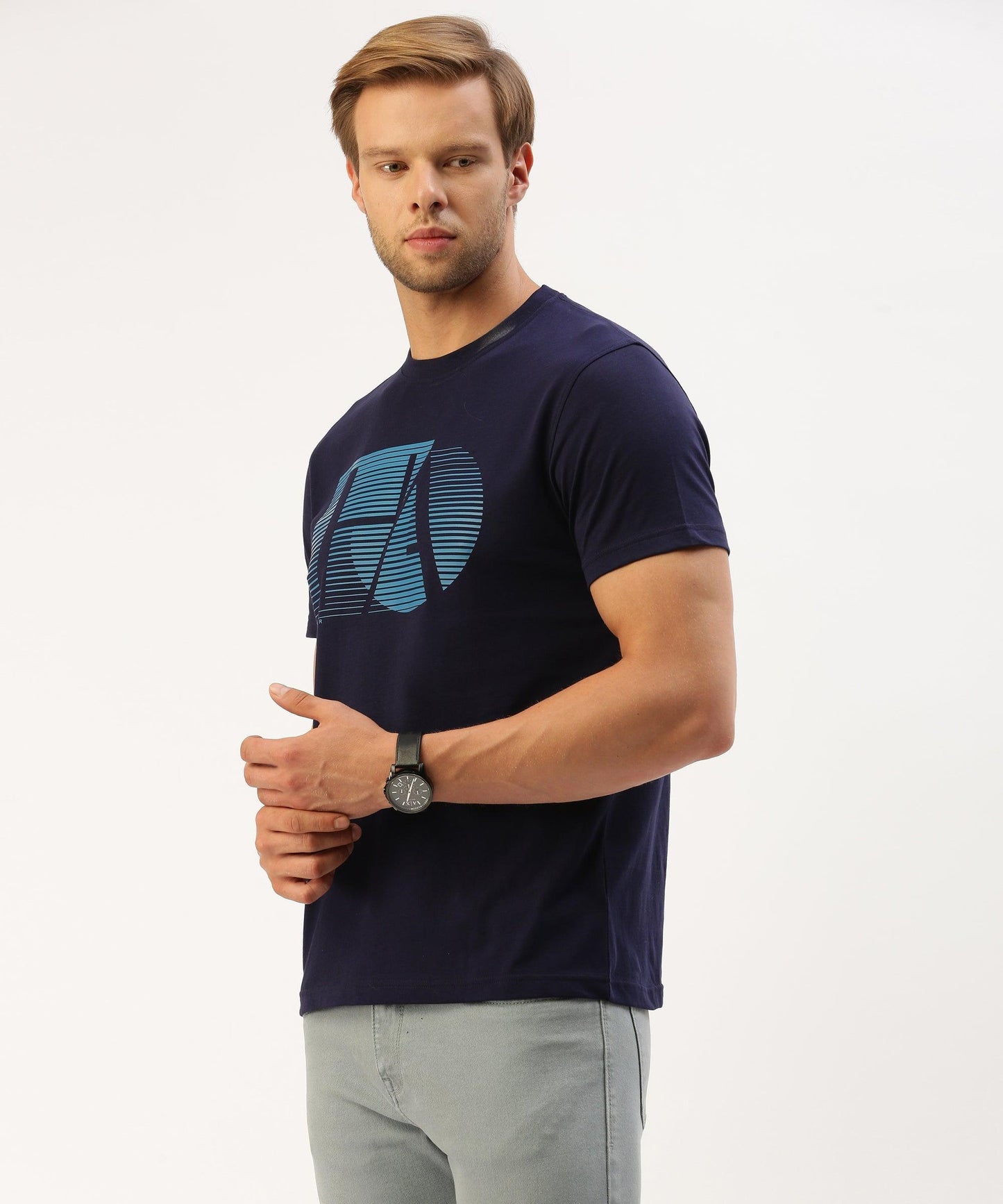 Men's graphic crew neck t-shirt - HEREAFTER