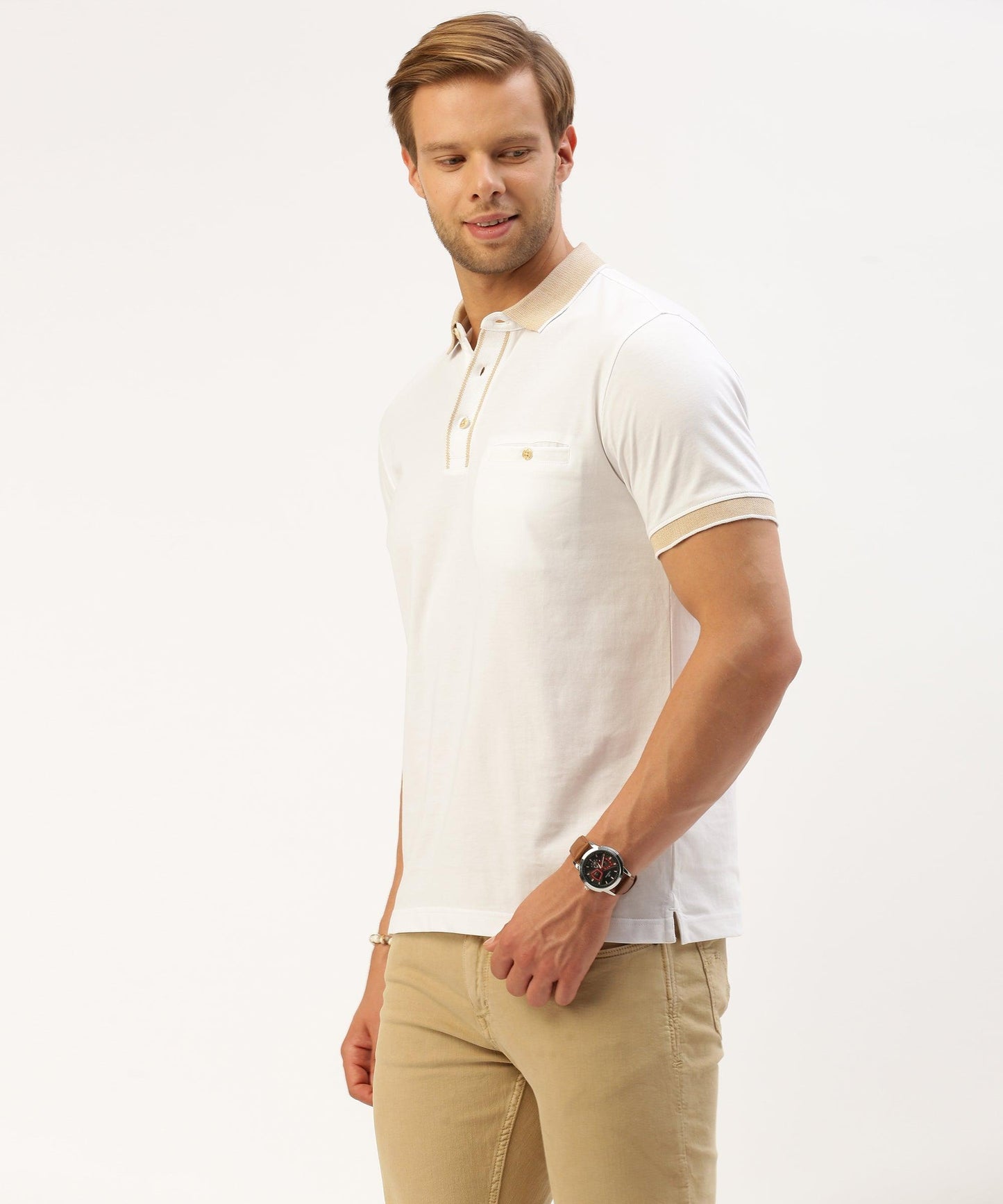 Men's Solid Polo - HEREAFTER