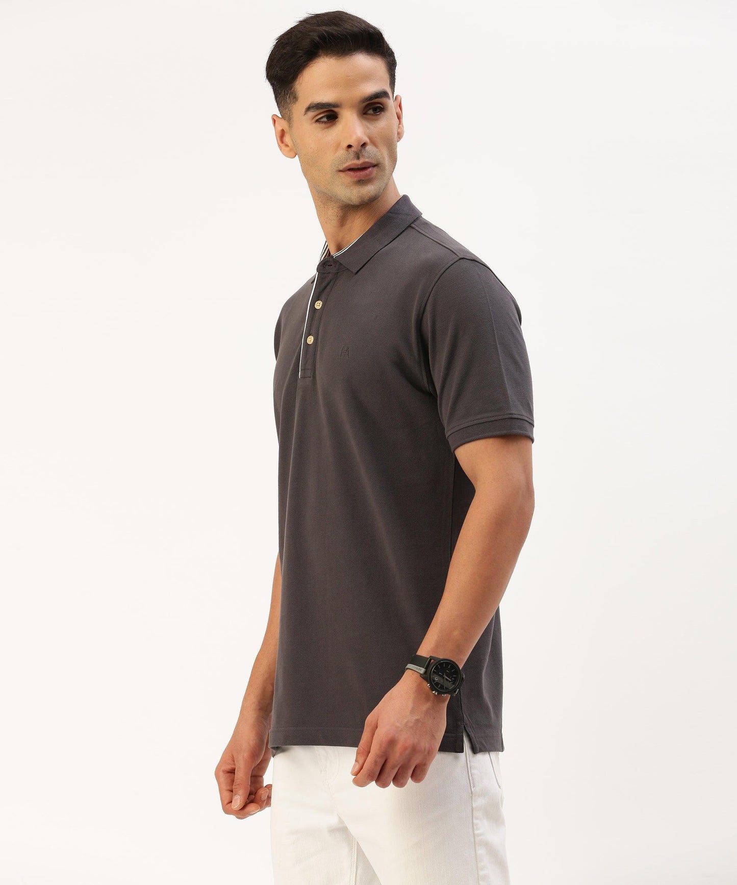Men's Solid Polo - HEREAFTER