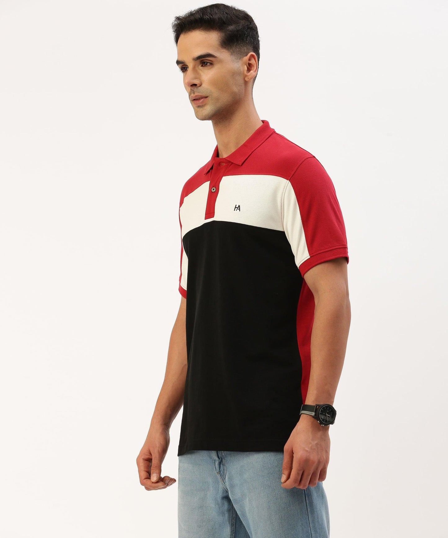 Men's Color block Polo - HEREAFTER