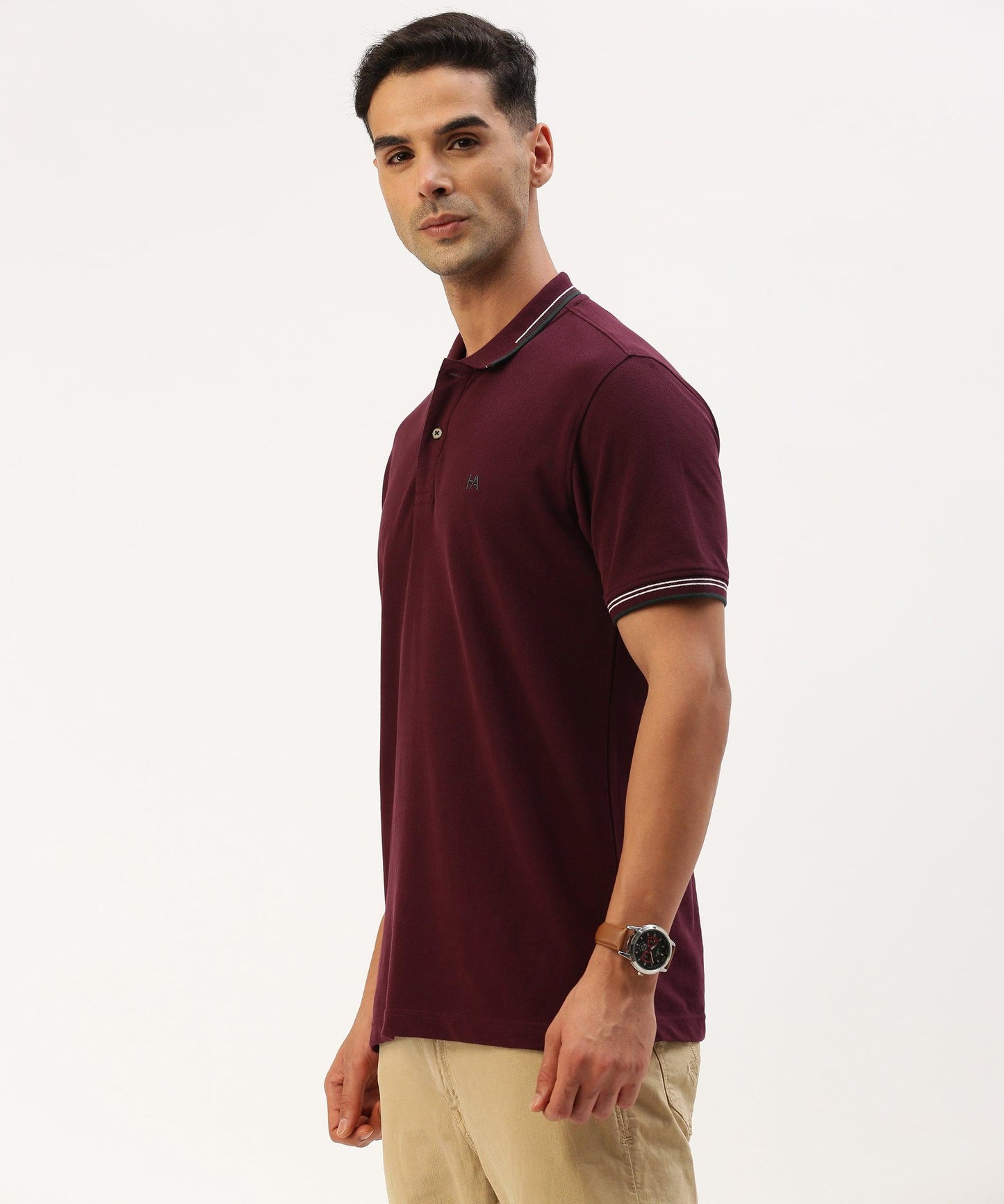 Men's Solid Polo - HEREAFTER