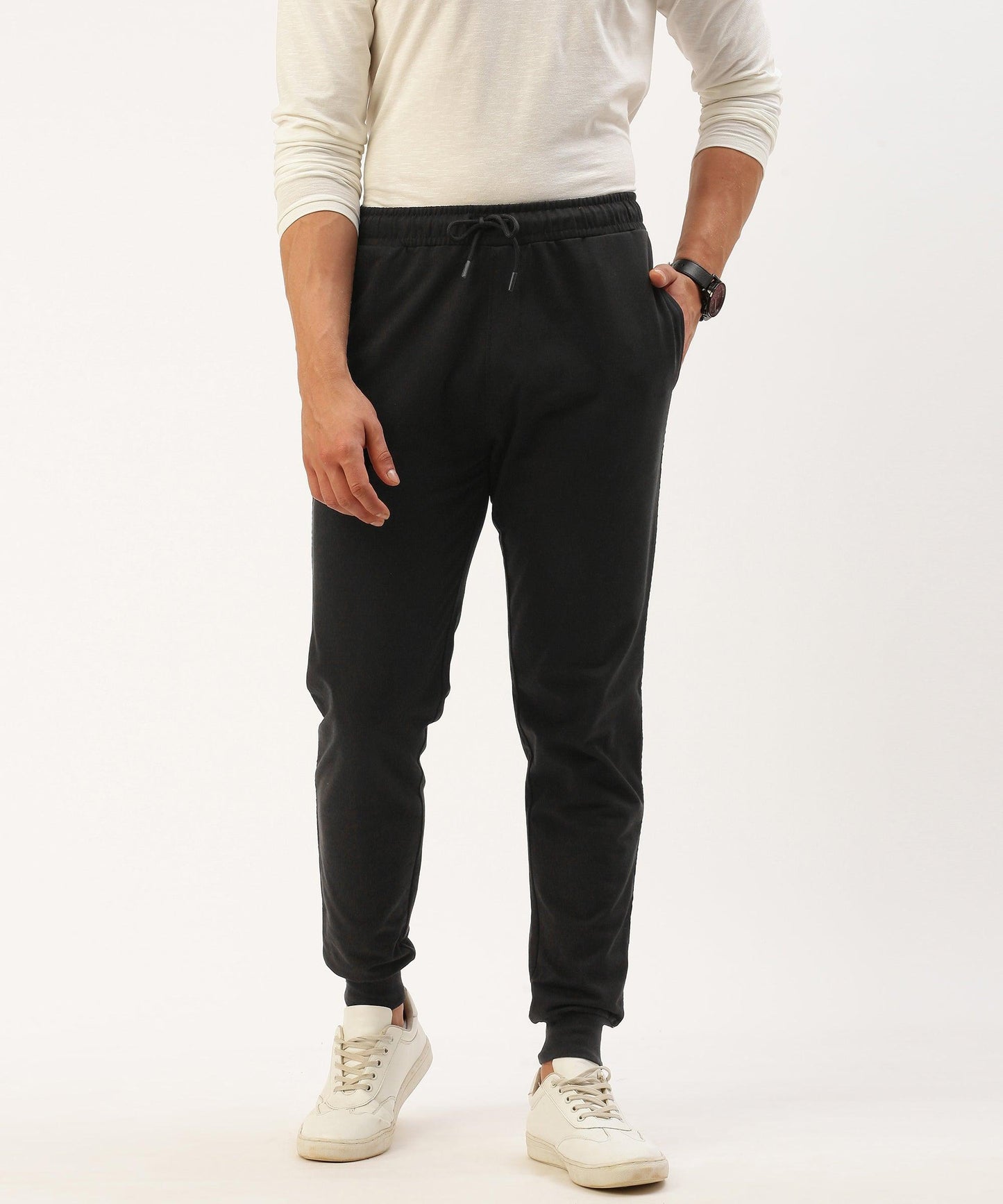 Men's solid jogger pant - HEREAFTER