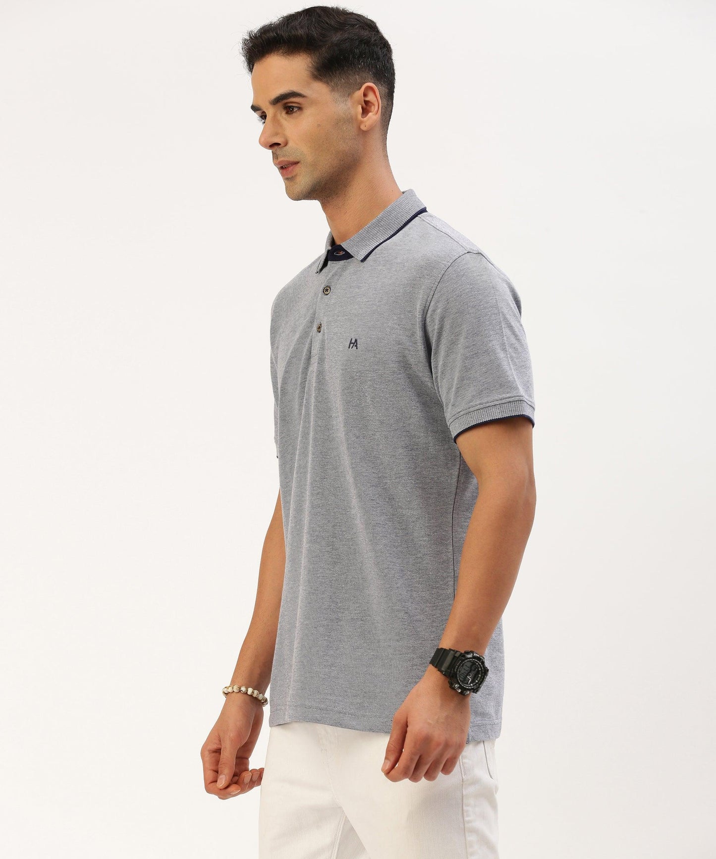 Men's Solid Polo - HEREAFTER