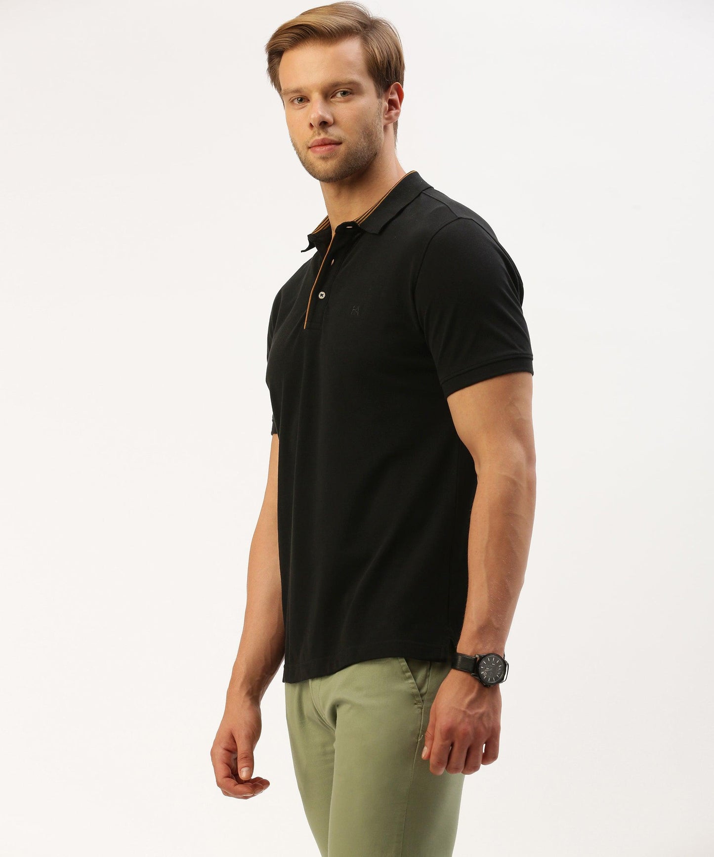 Men's Solid Polo - HEREAFTER