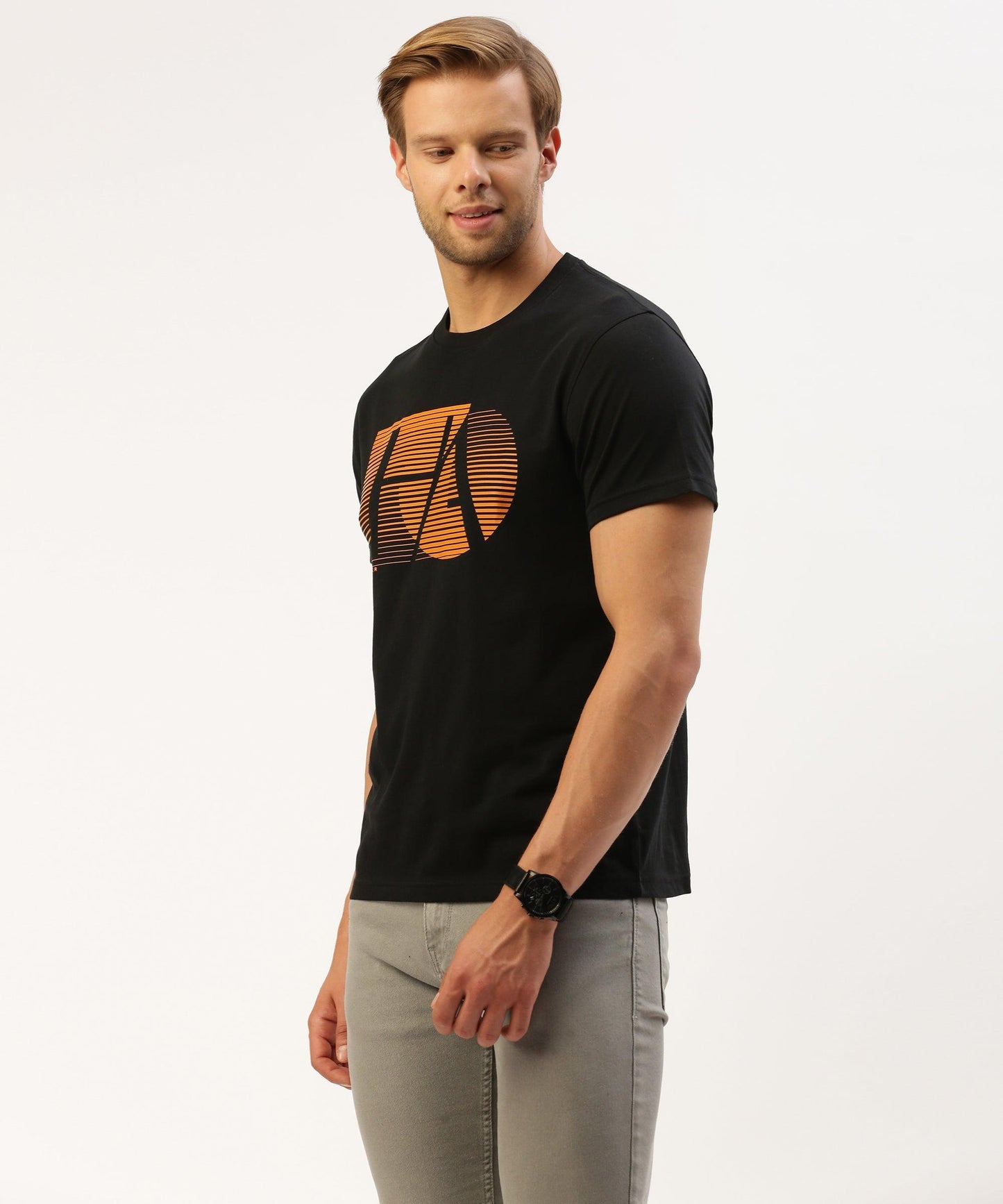 Men's graphic crew neck t-shirt - HEREAFTER