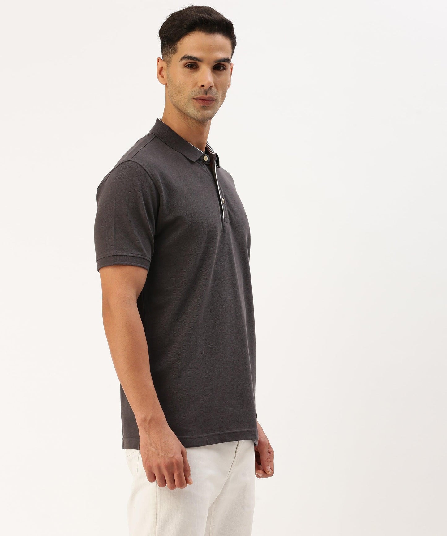 Men's Solid Polo - HEREAFTER