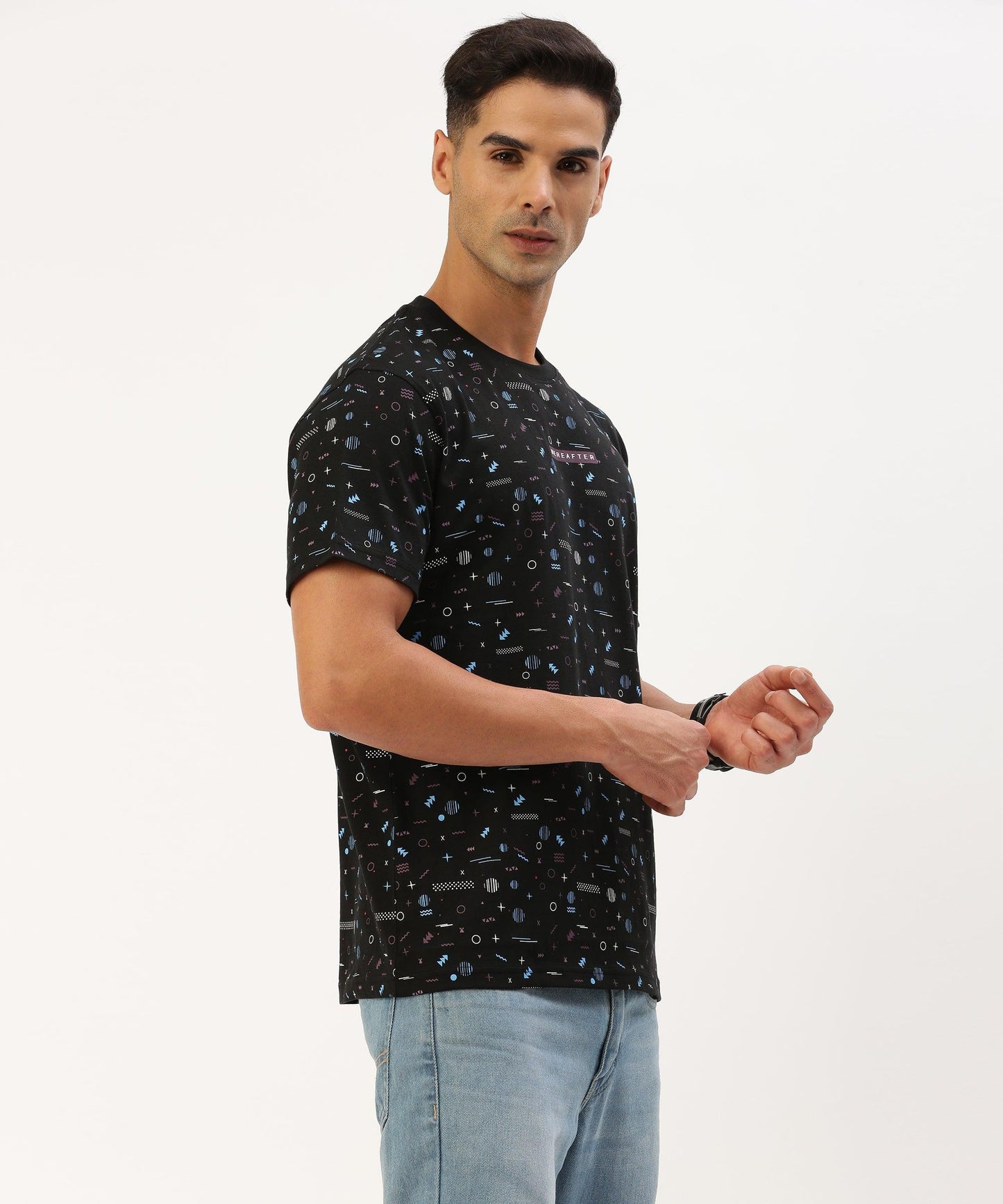 Men's printed crew neck t-shirt - HEREAFTER