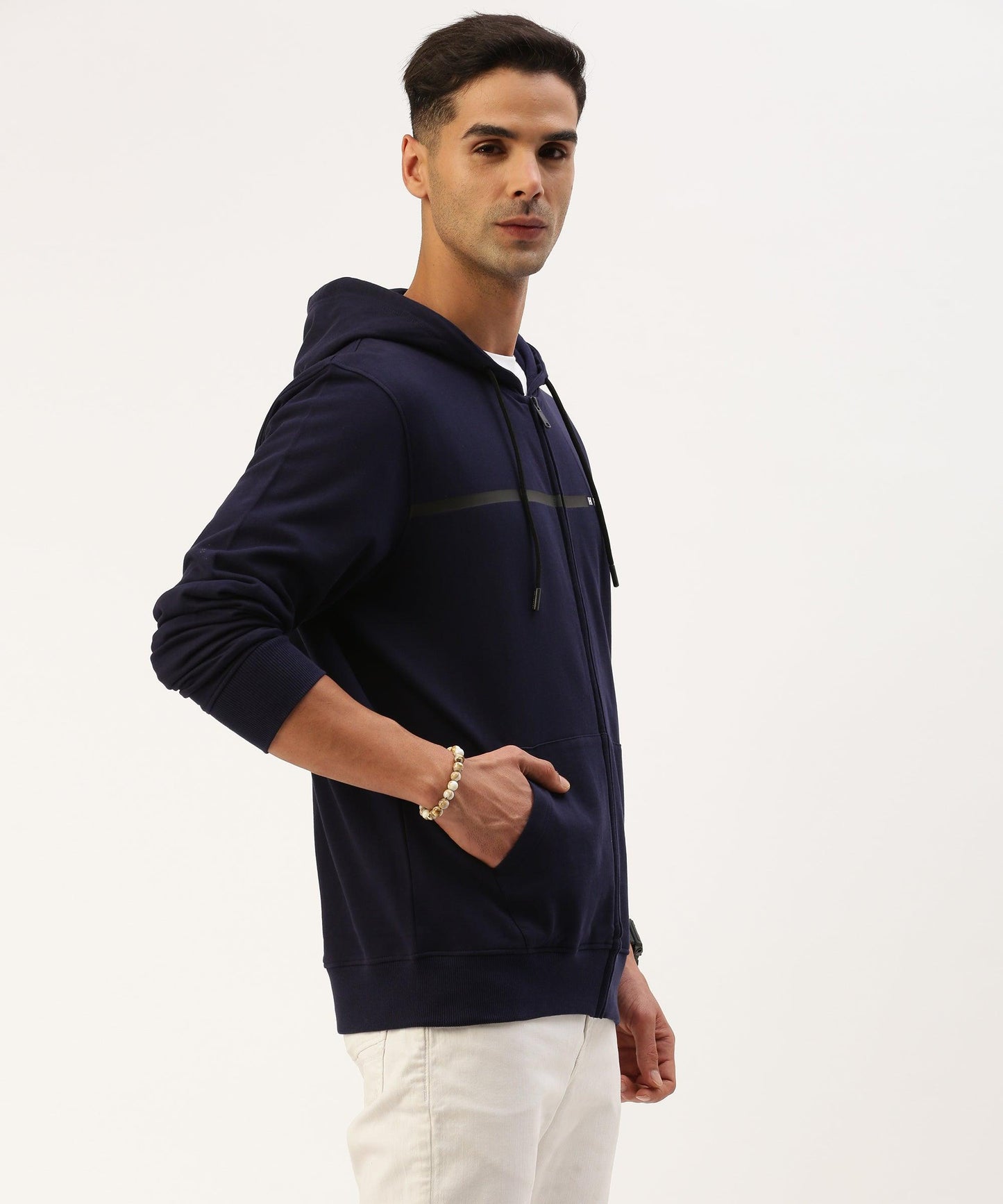 Men's solid hooded sweatshirt - HEREAFTER