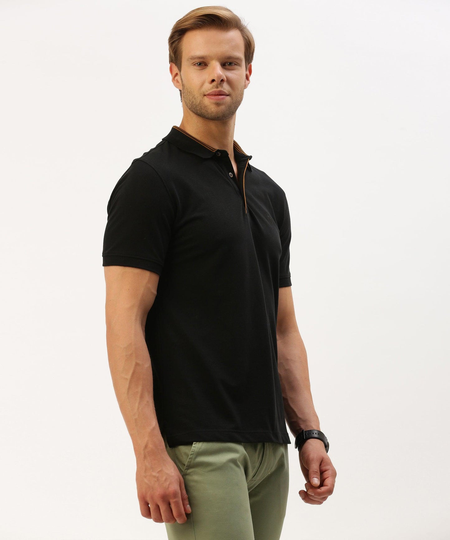 Men's Solid Polo - HEREAFTER