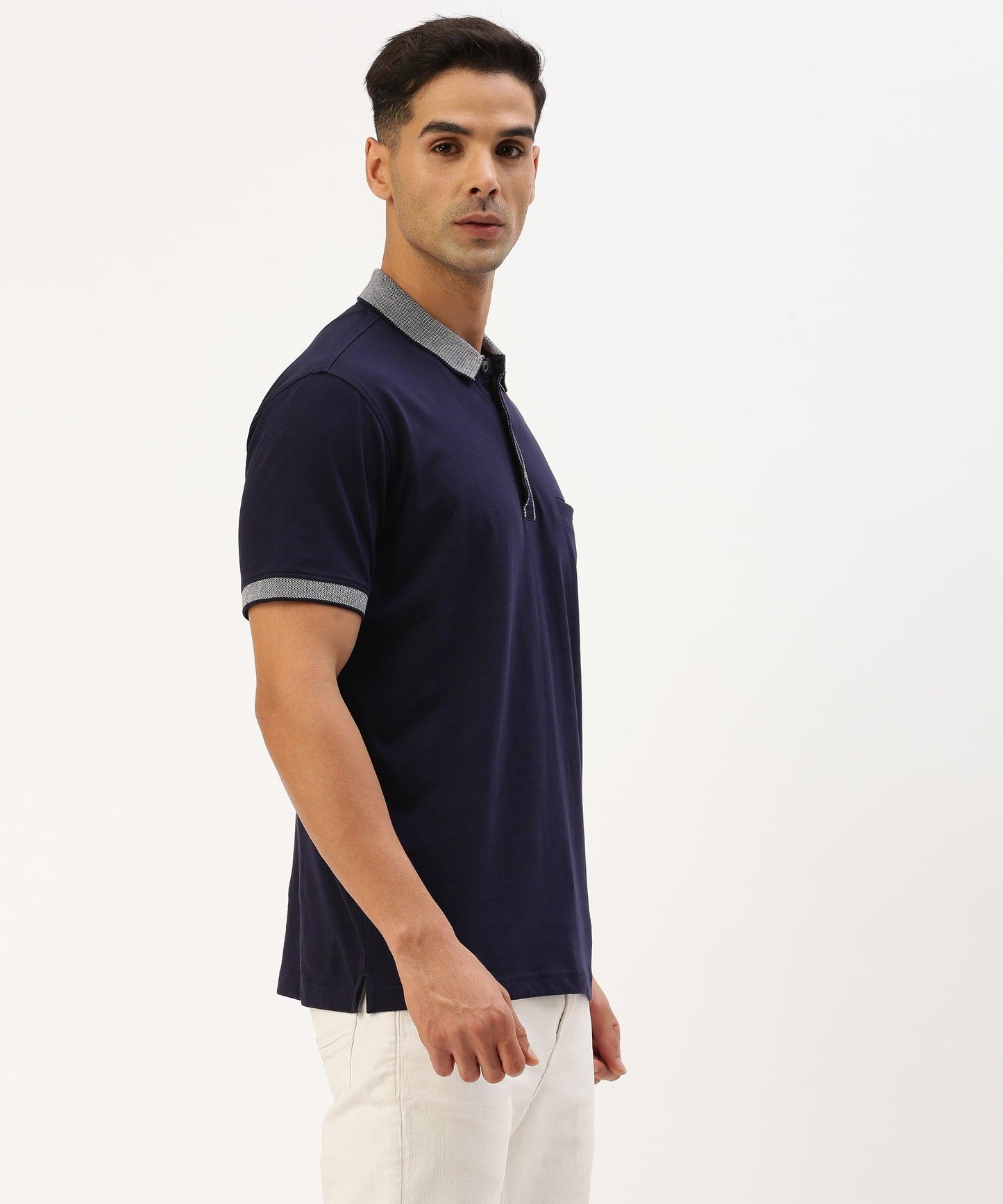 Men's Solid Polo - HEREAFTER
