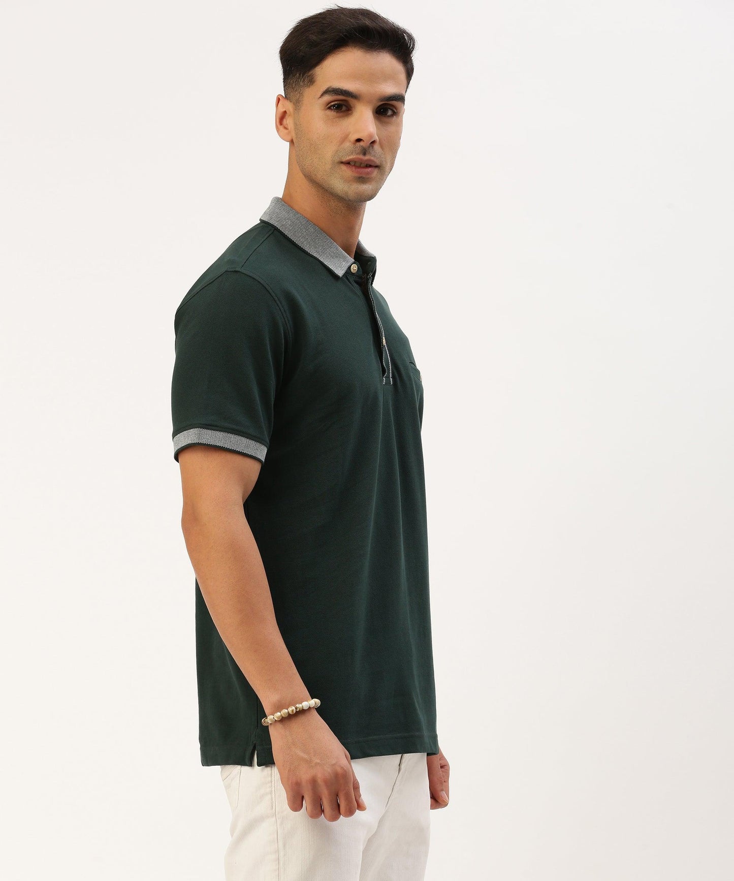 Men's Solid Polo - HEREAFTER