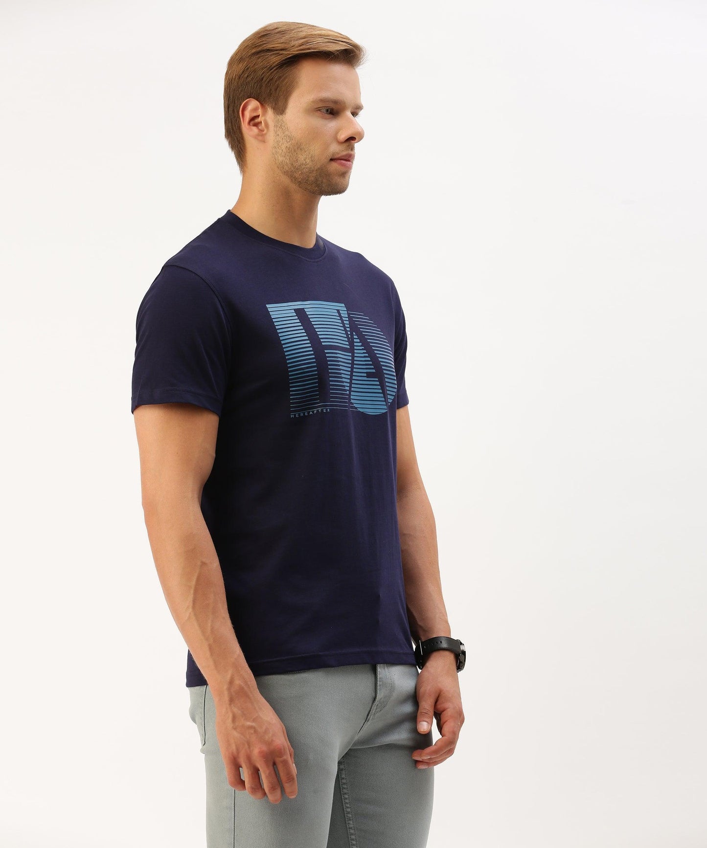Men's graphic crew neck t-shirt - HEREAFTER