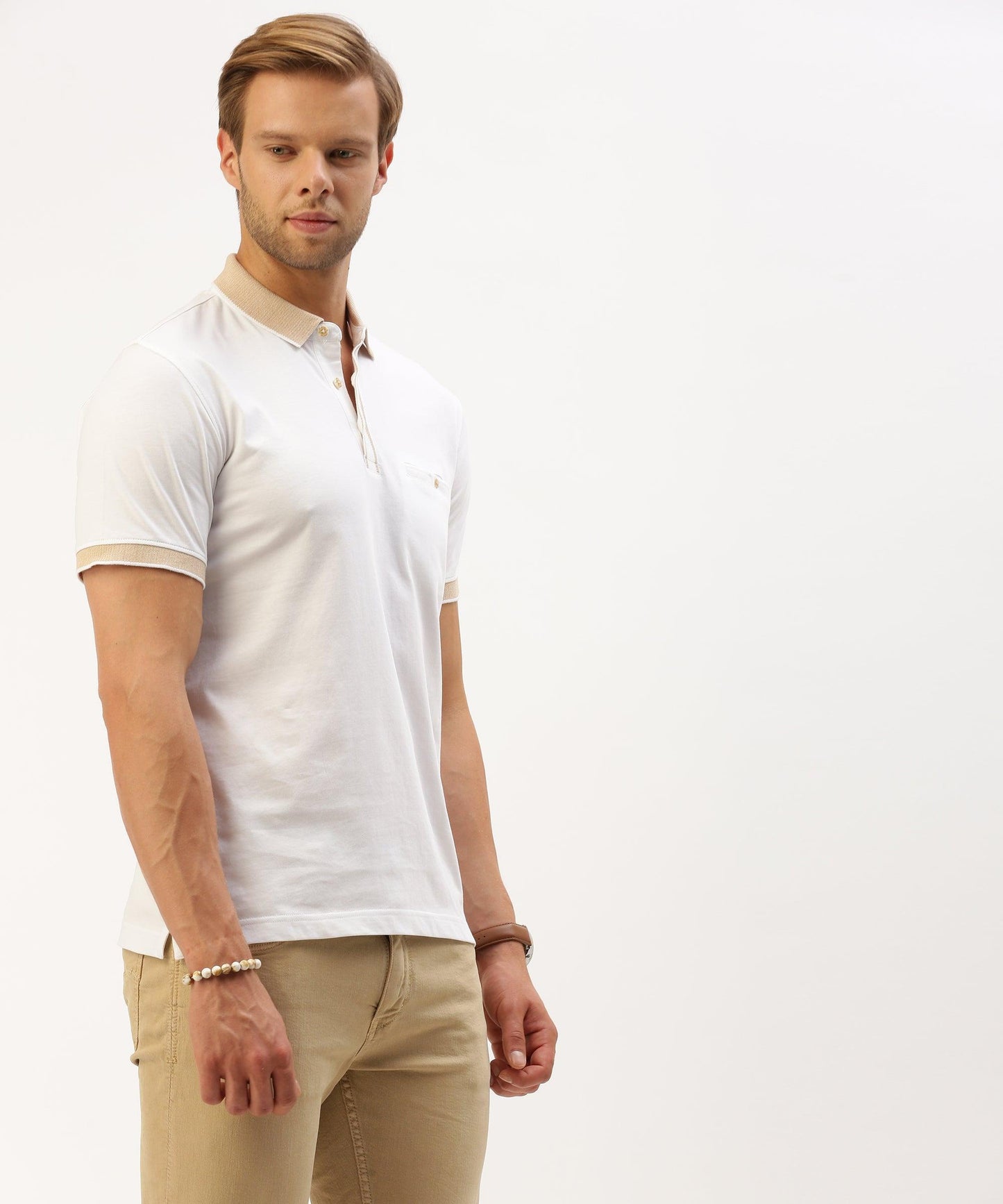 Men's Solid Polo - HEREAFTER