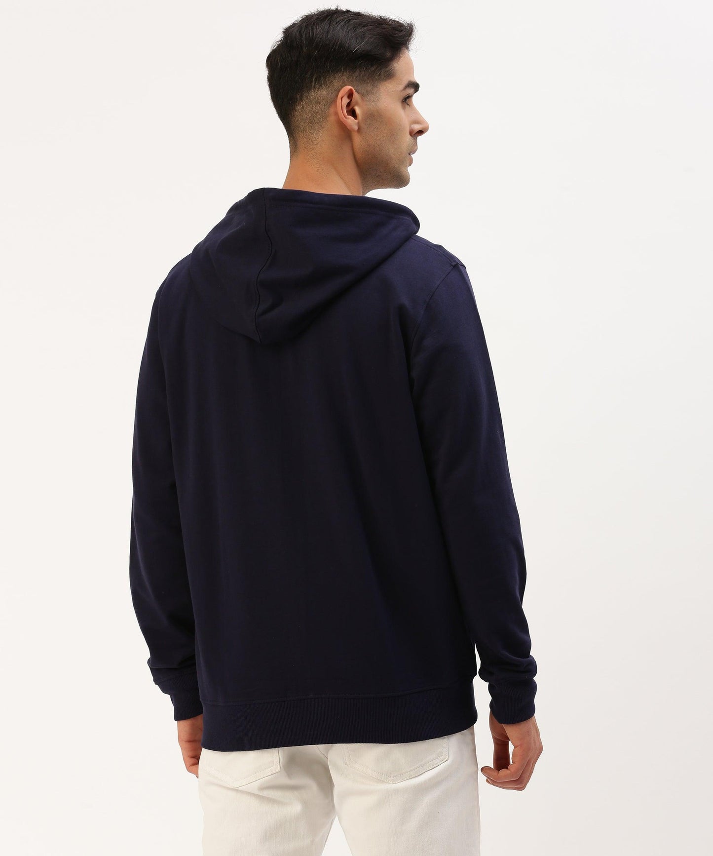 Men's solid hooded sweatshirt - HEREAFTER