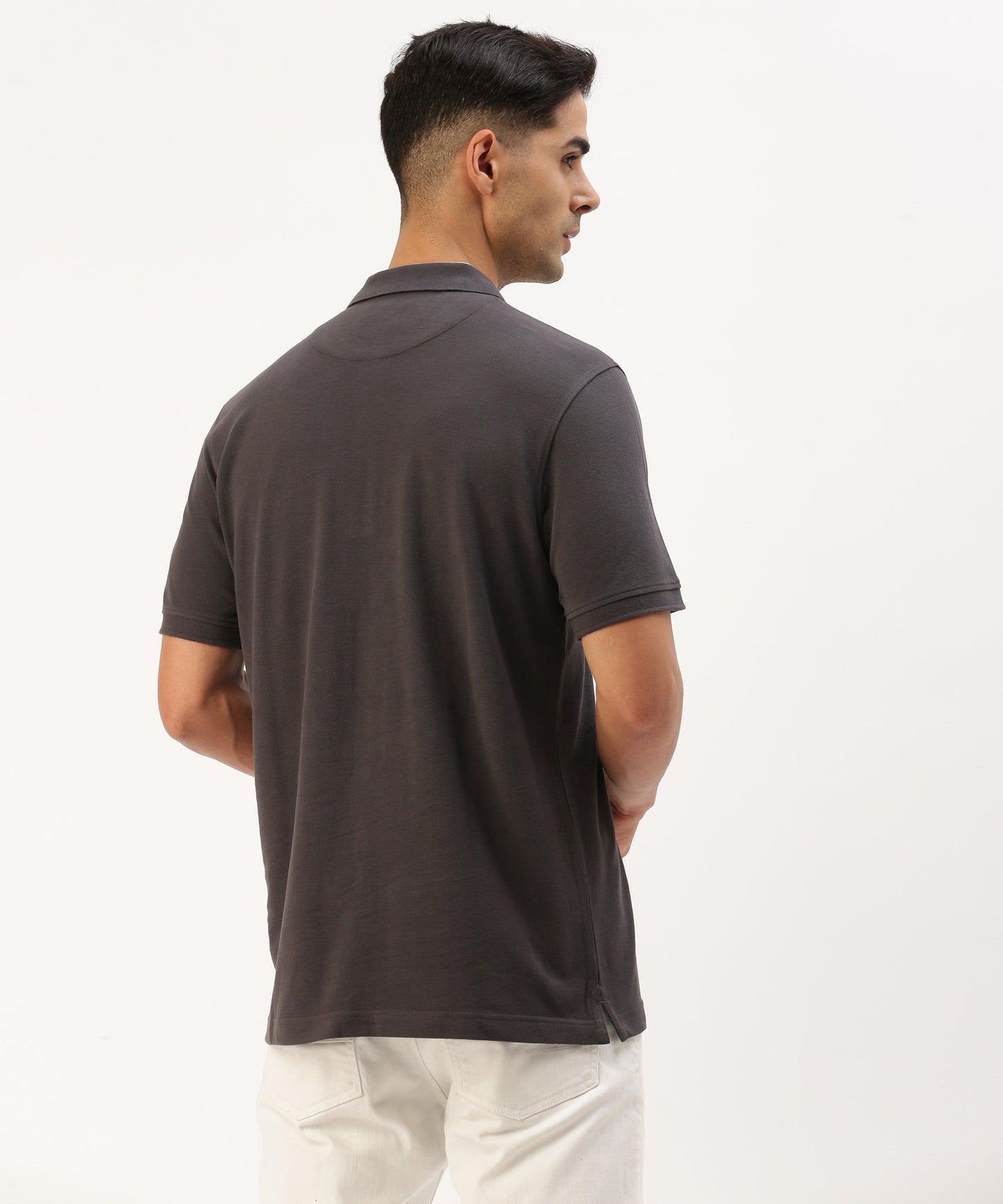 Men's Solid Polo - HEREAFTER