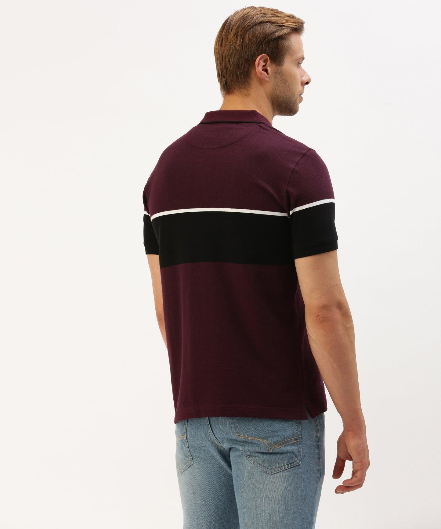 Men's striped Polo - HEREAFTER