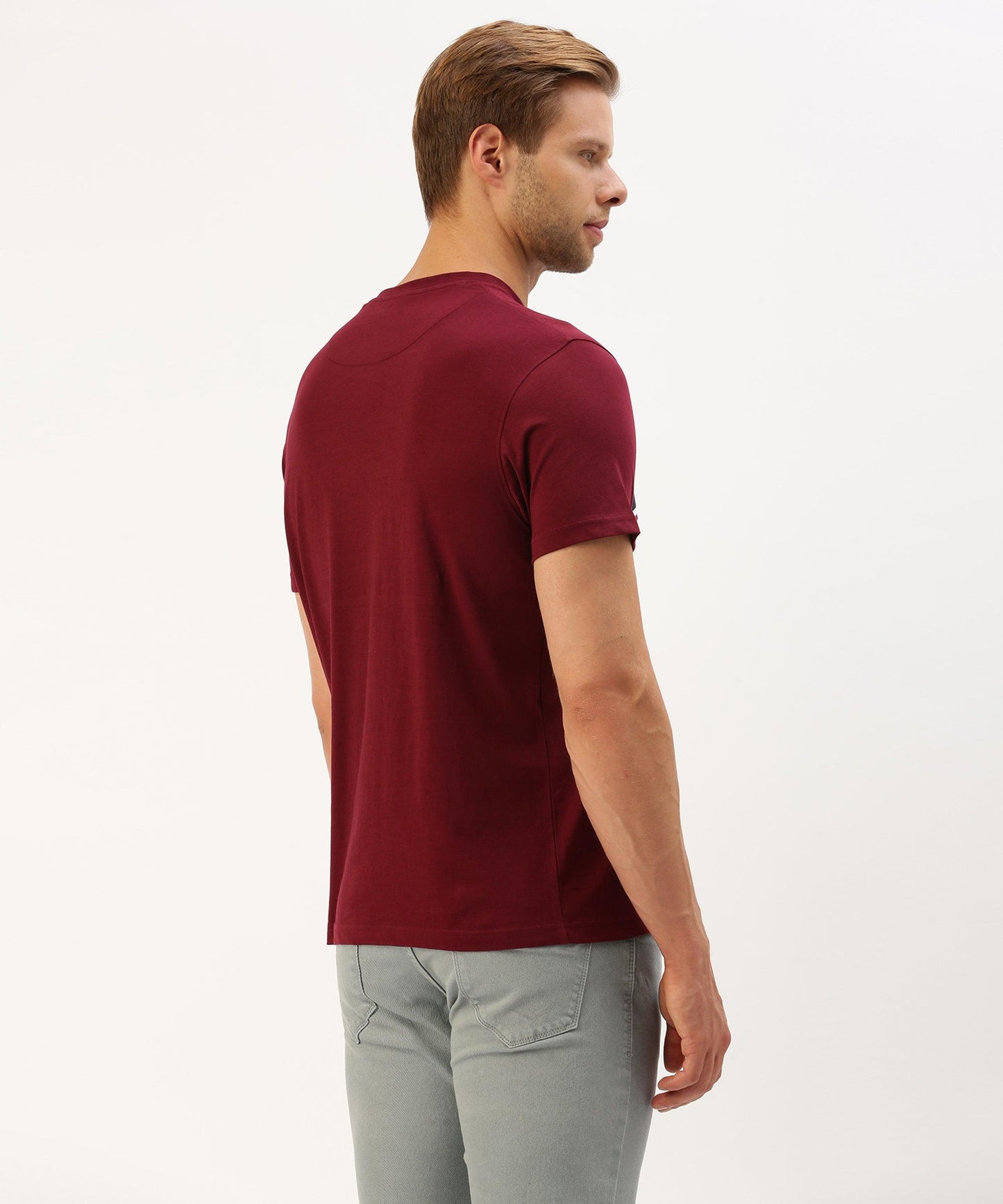 Men's striped crew neck t-shirt - HEREAFTER