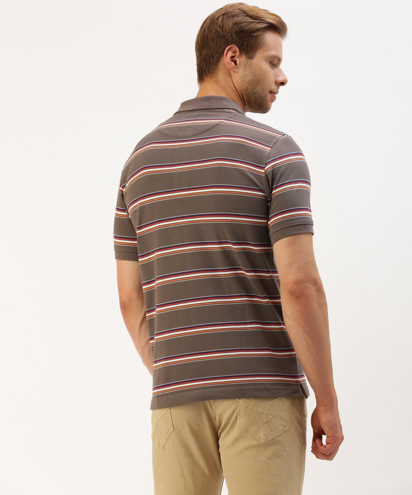 Men's striped Polo - HEREAFTER