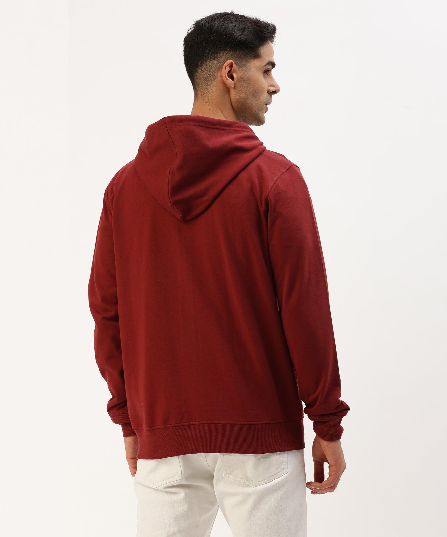 Men's solid hooded sweatshirt - HEREAFTER