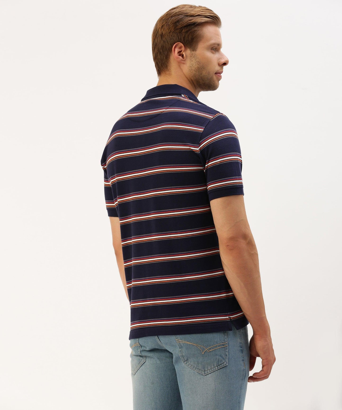 Men's striped Polo - HEREAFTER