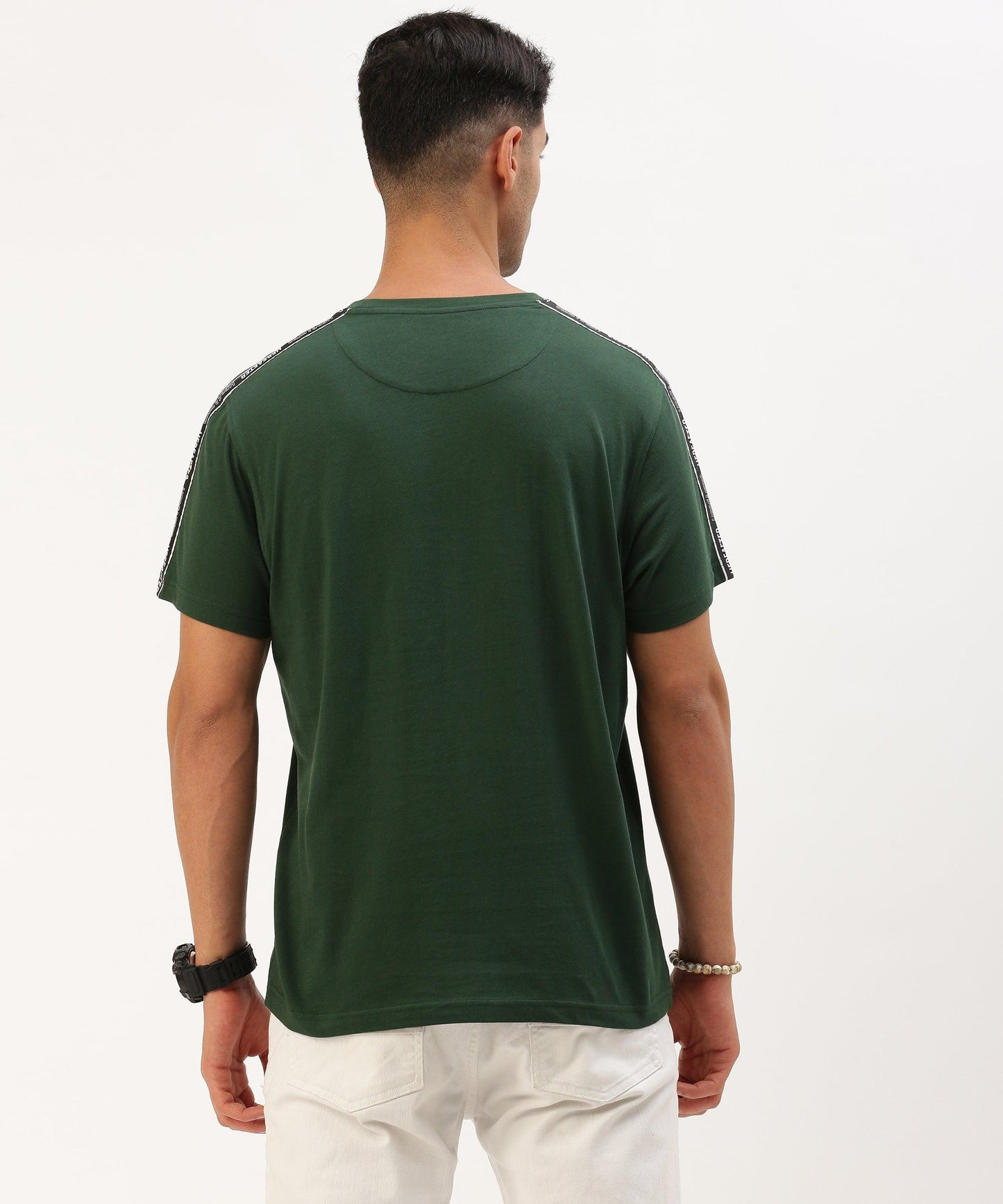 Men's solid crew neck t-shirt - HEREAFTER