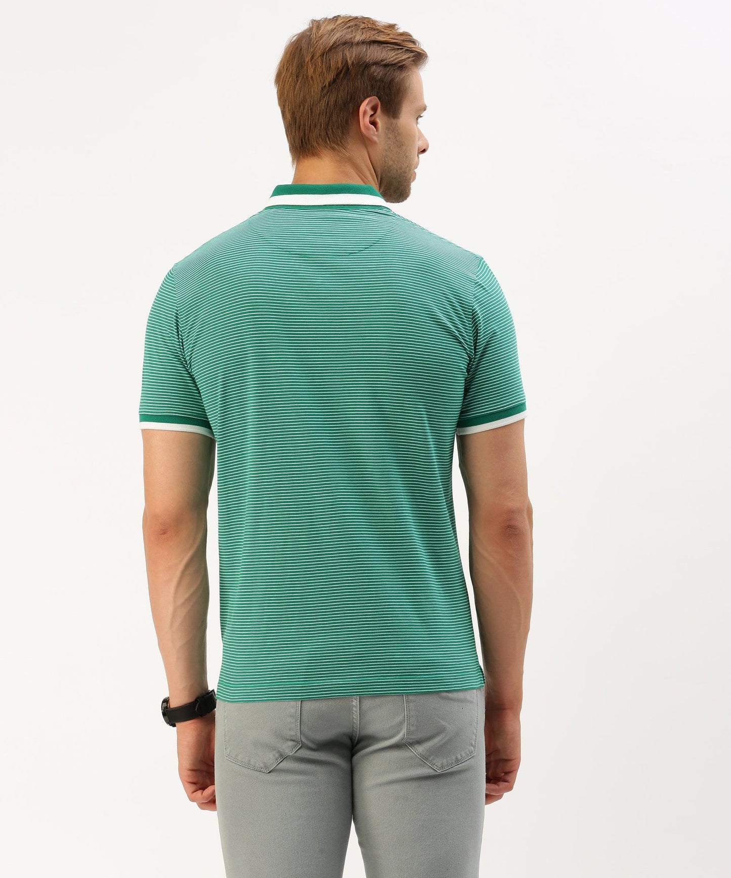 Men's striped Polo - HEREAFTER