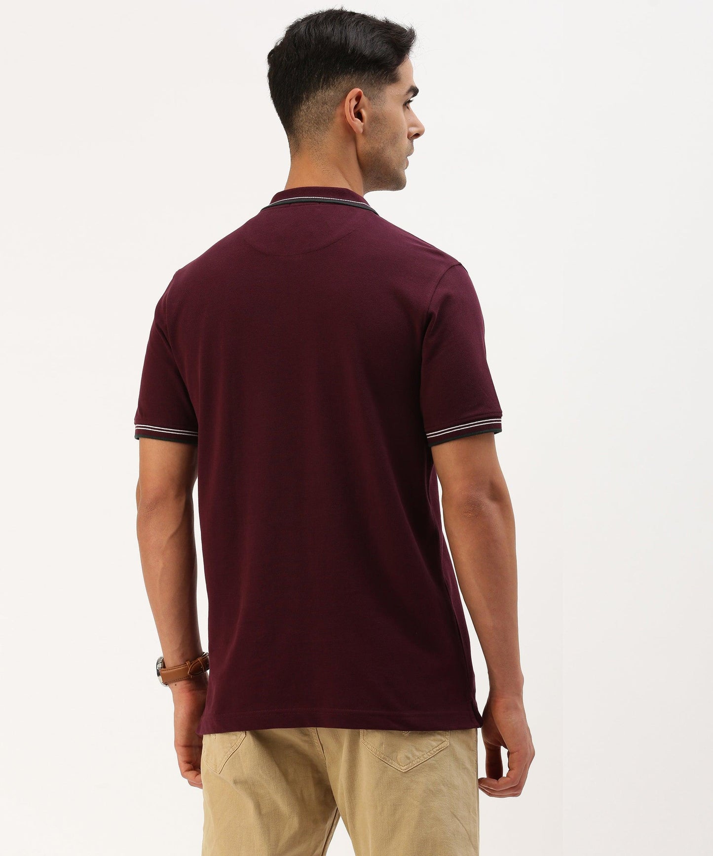 Men's Solid Polo - HEREAFTER