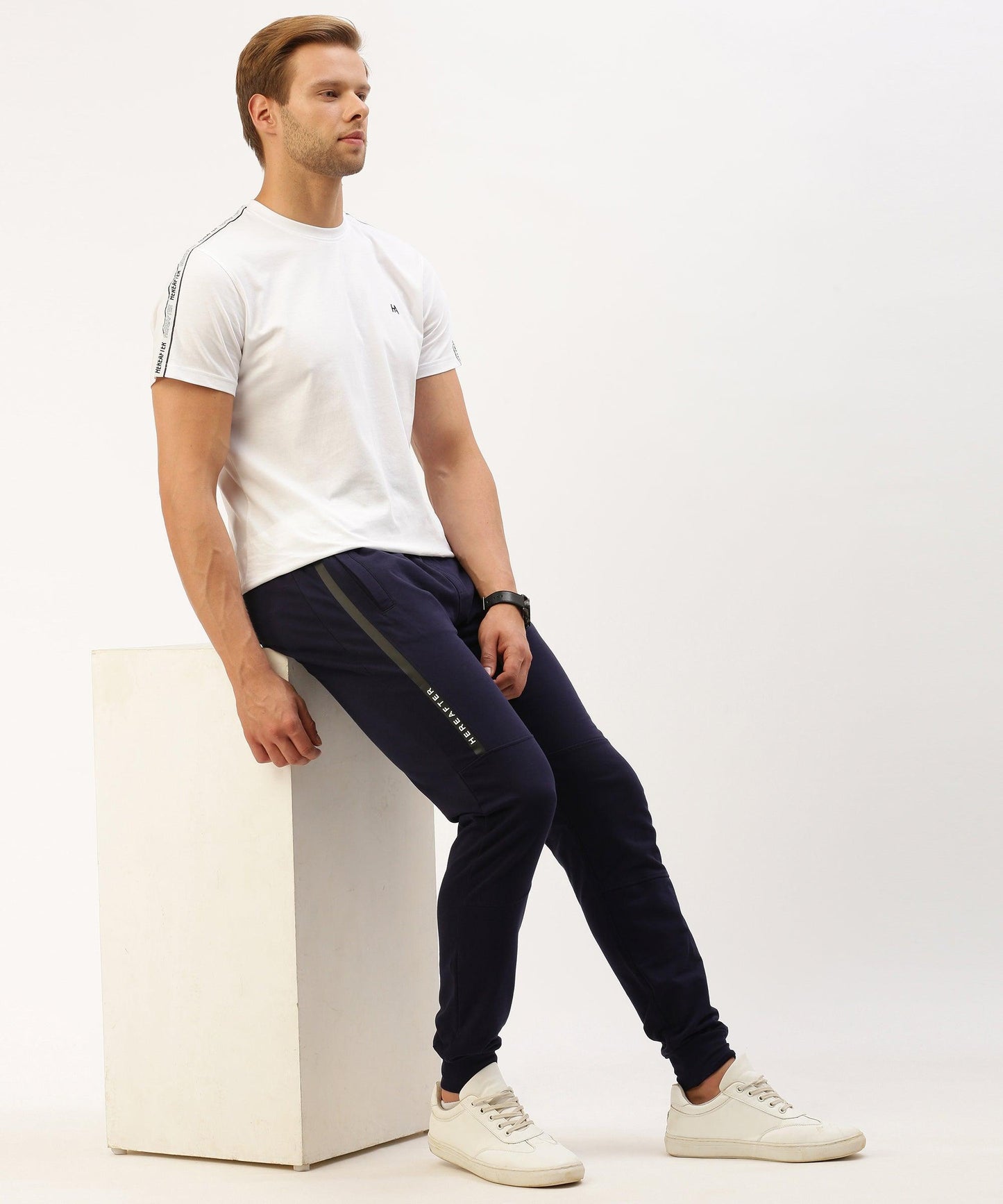 Men's solid jogger pant - HEREAFTER