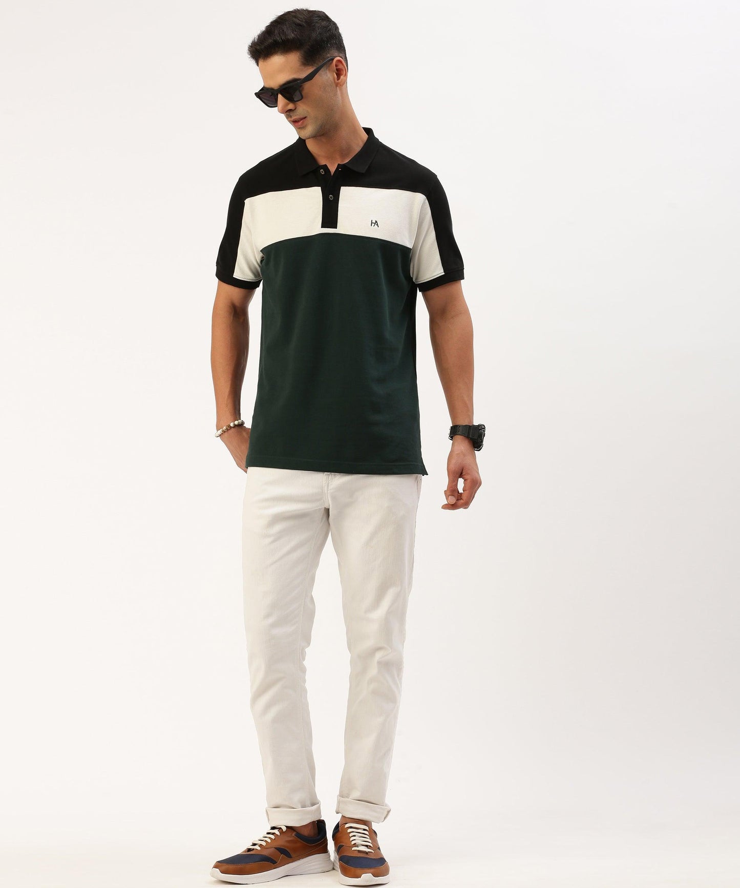 Men's Color block Polo - HEREAFTER