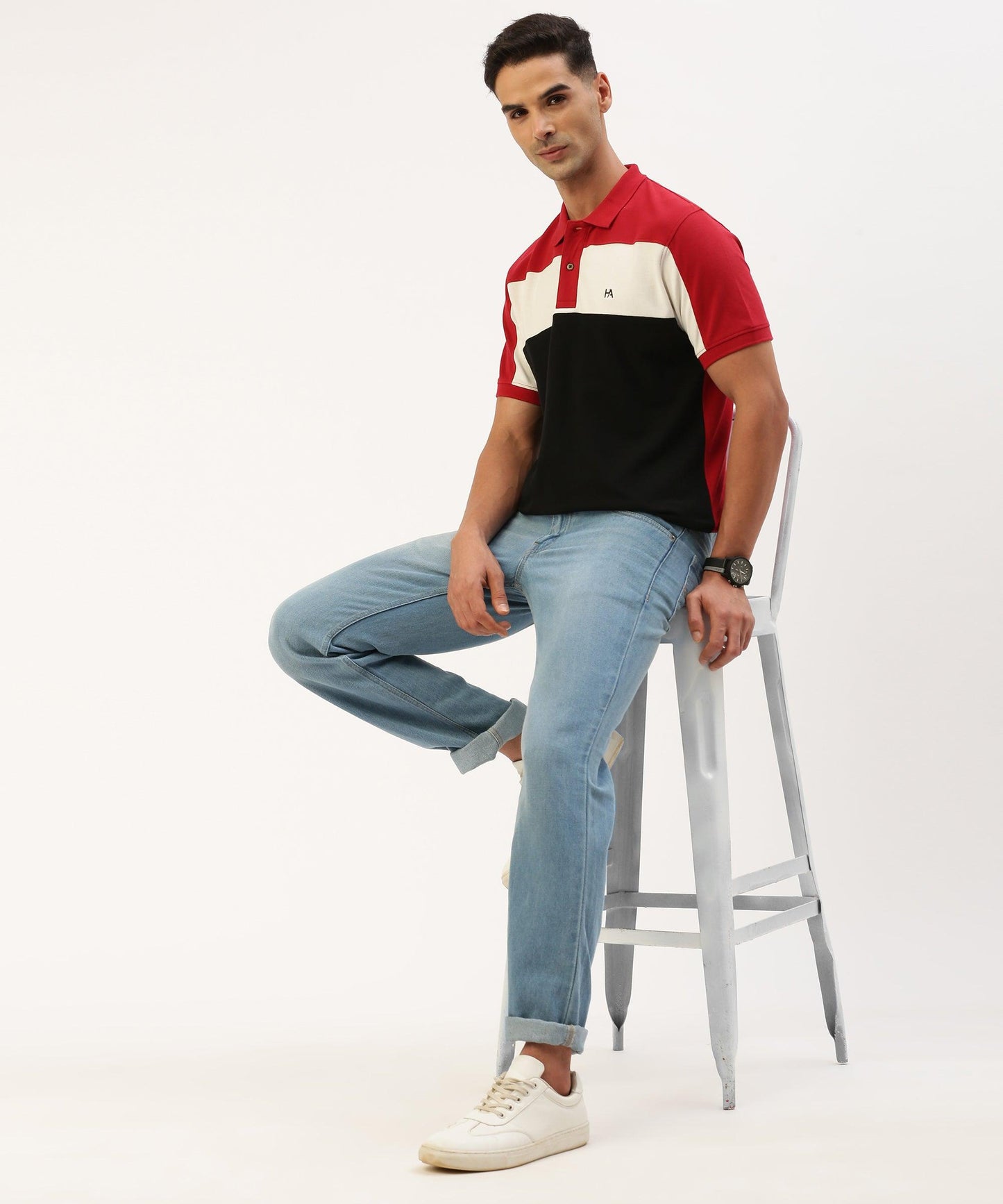 Men's Color block Polo - HEREAFTER