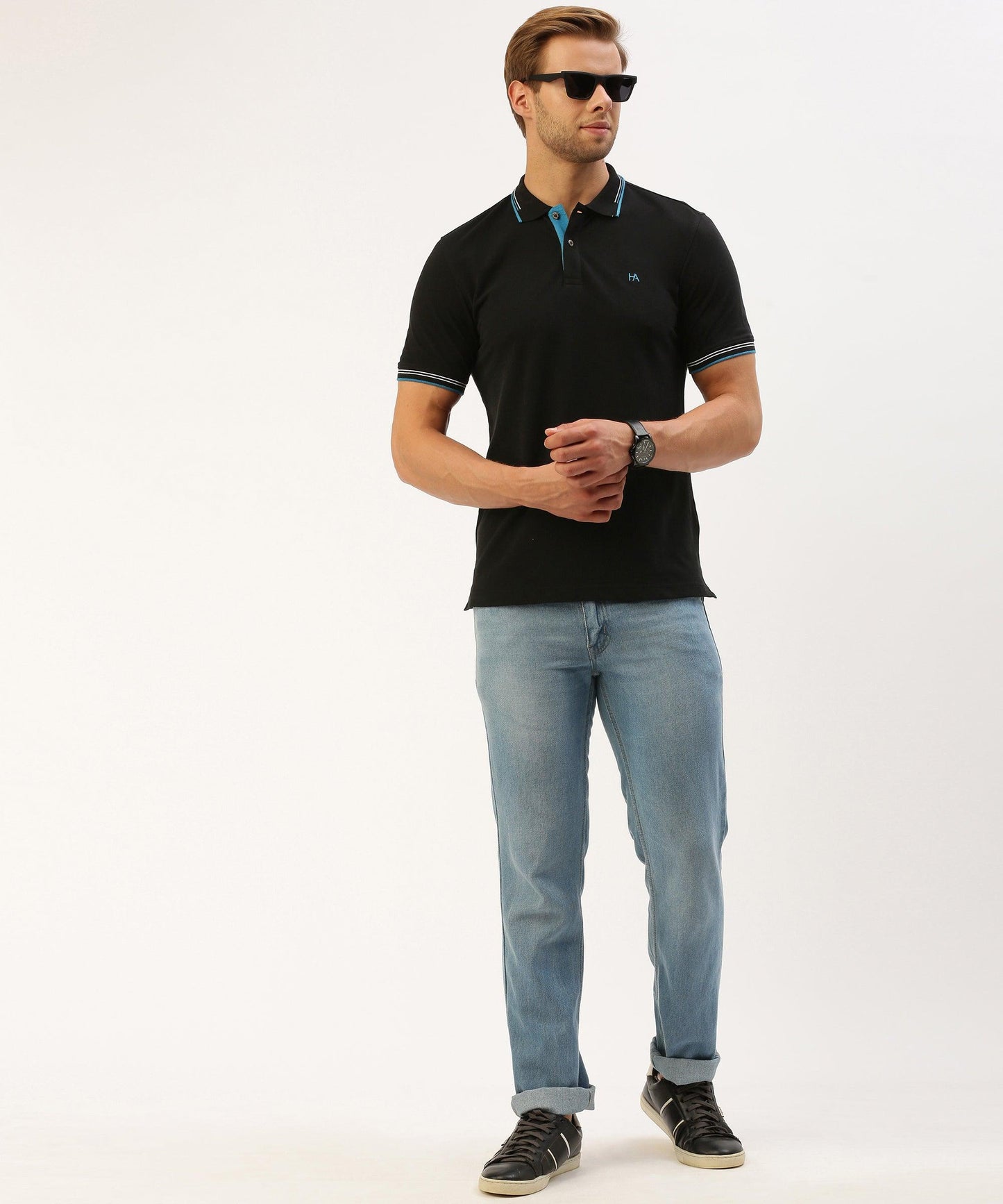 Men's Solid Polo - HEREAFTER