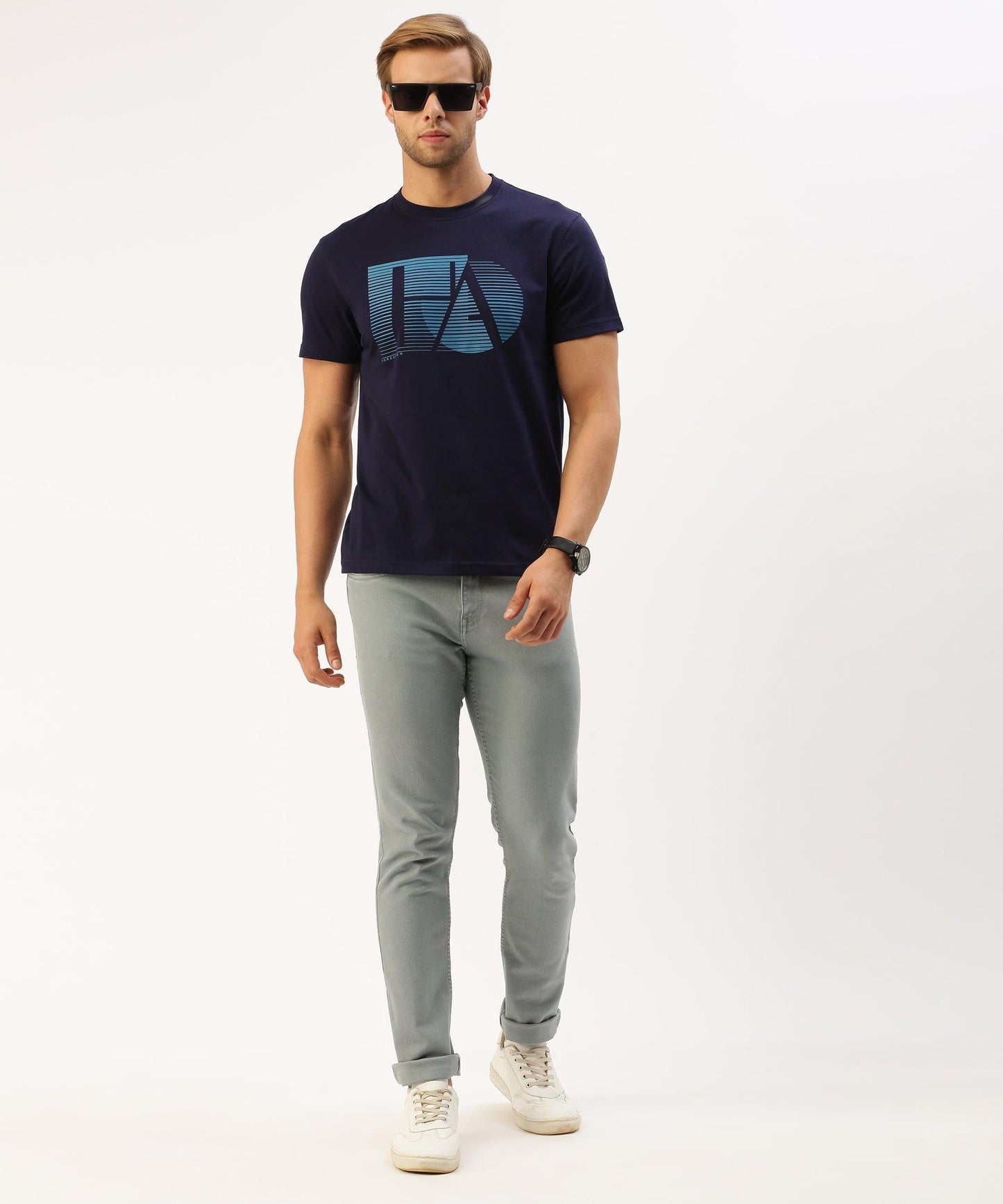 Men's graphic crew neck t-shirt - HEREAFTER