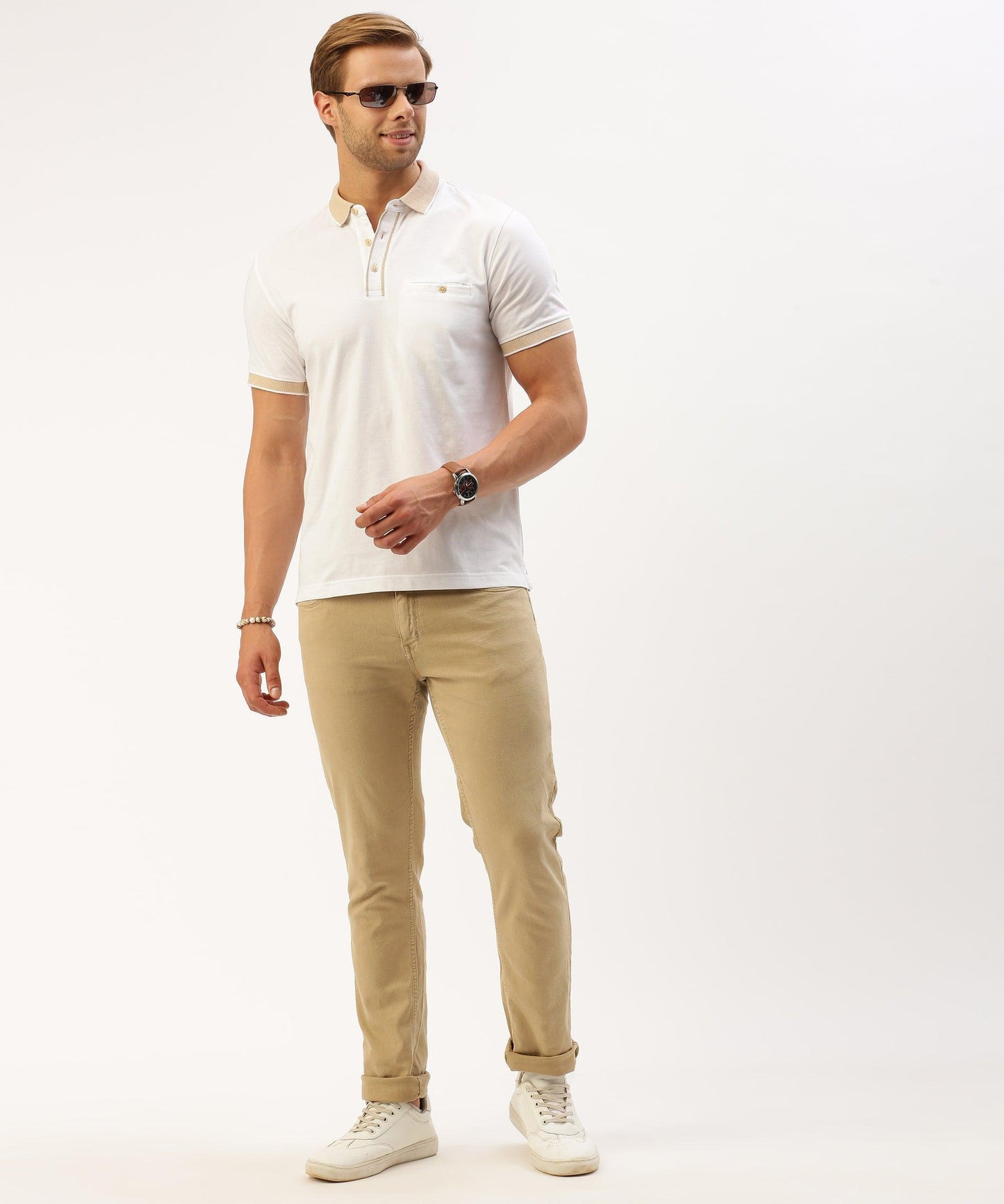 Men's Solid Polo - HEREAFTER
