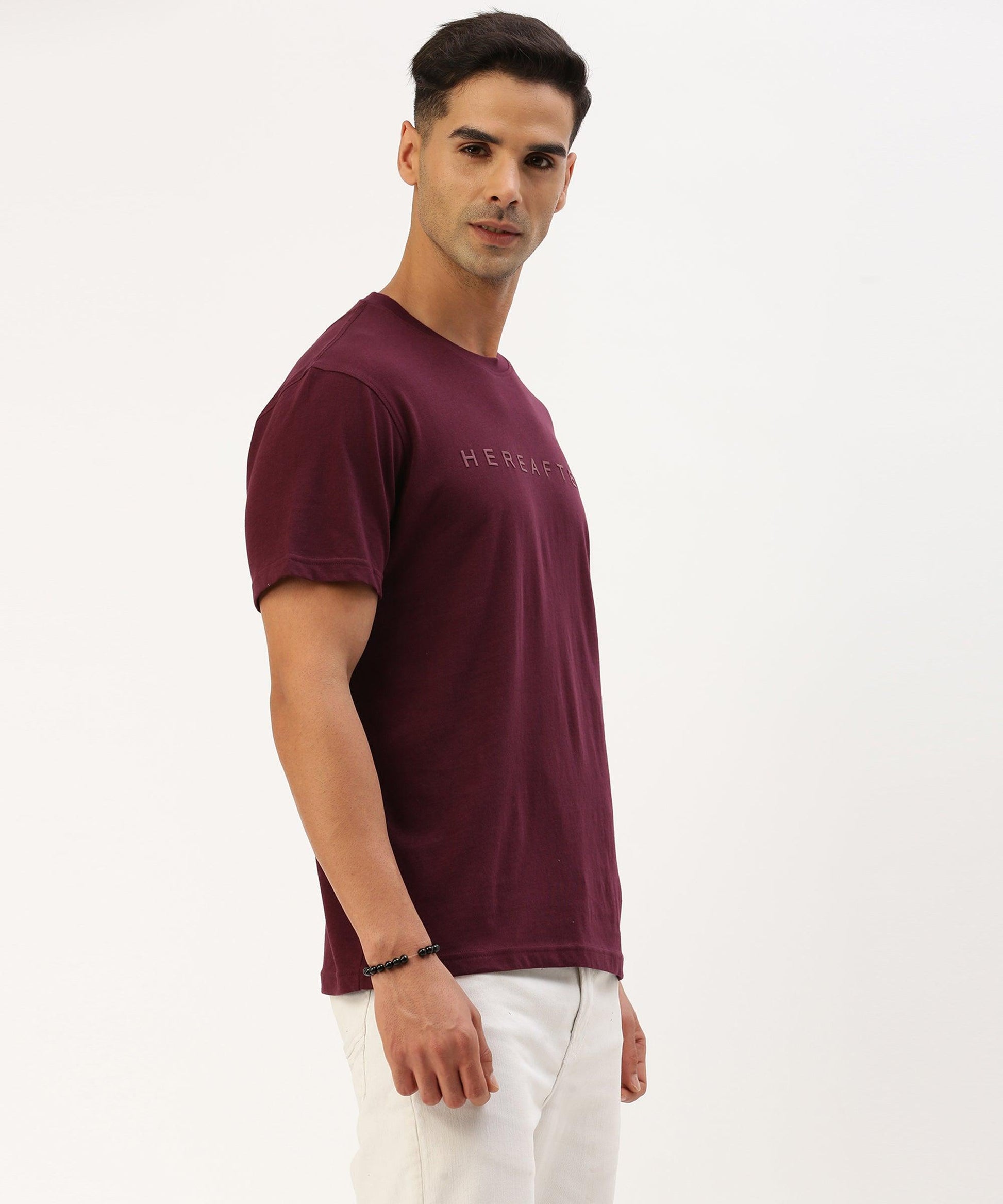 Men's branded crew neck t-shirt - HEREAFTER 