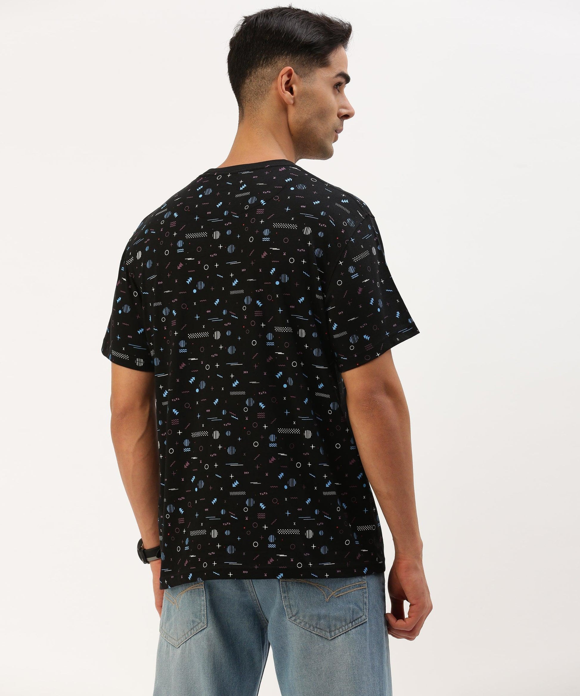 Men's printed crew neck t-shirt - HEREAFTER 