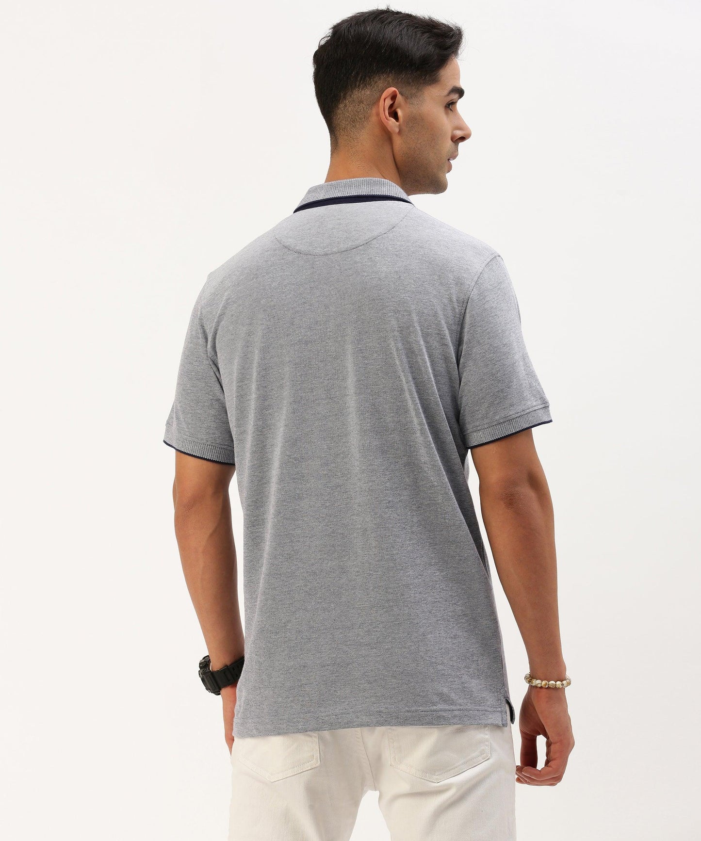 Men's Solid Polo - HEREAFTER 