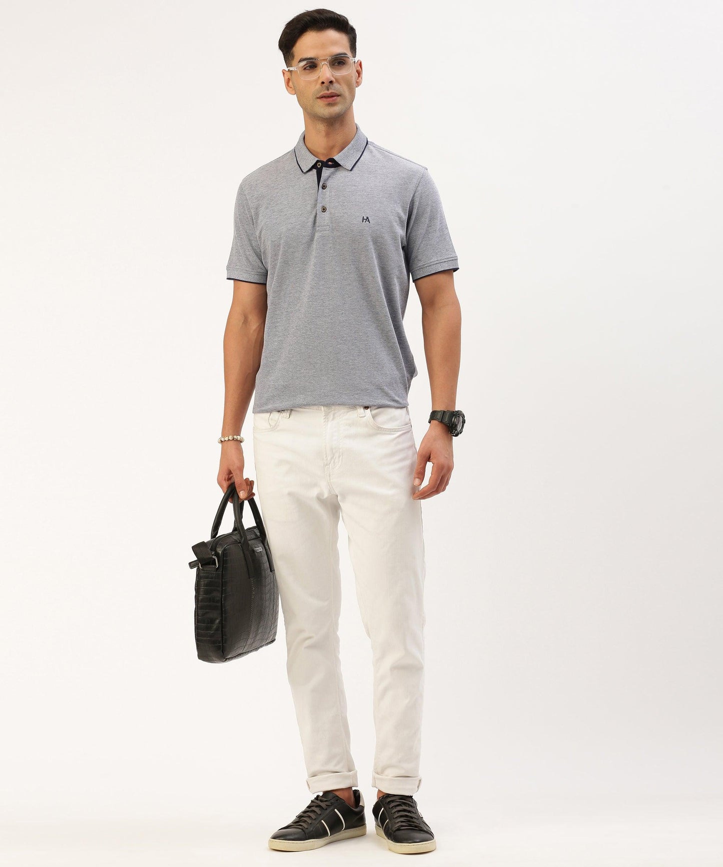 Men's Solid Polo - HEREAFTER 